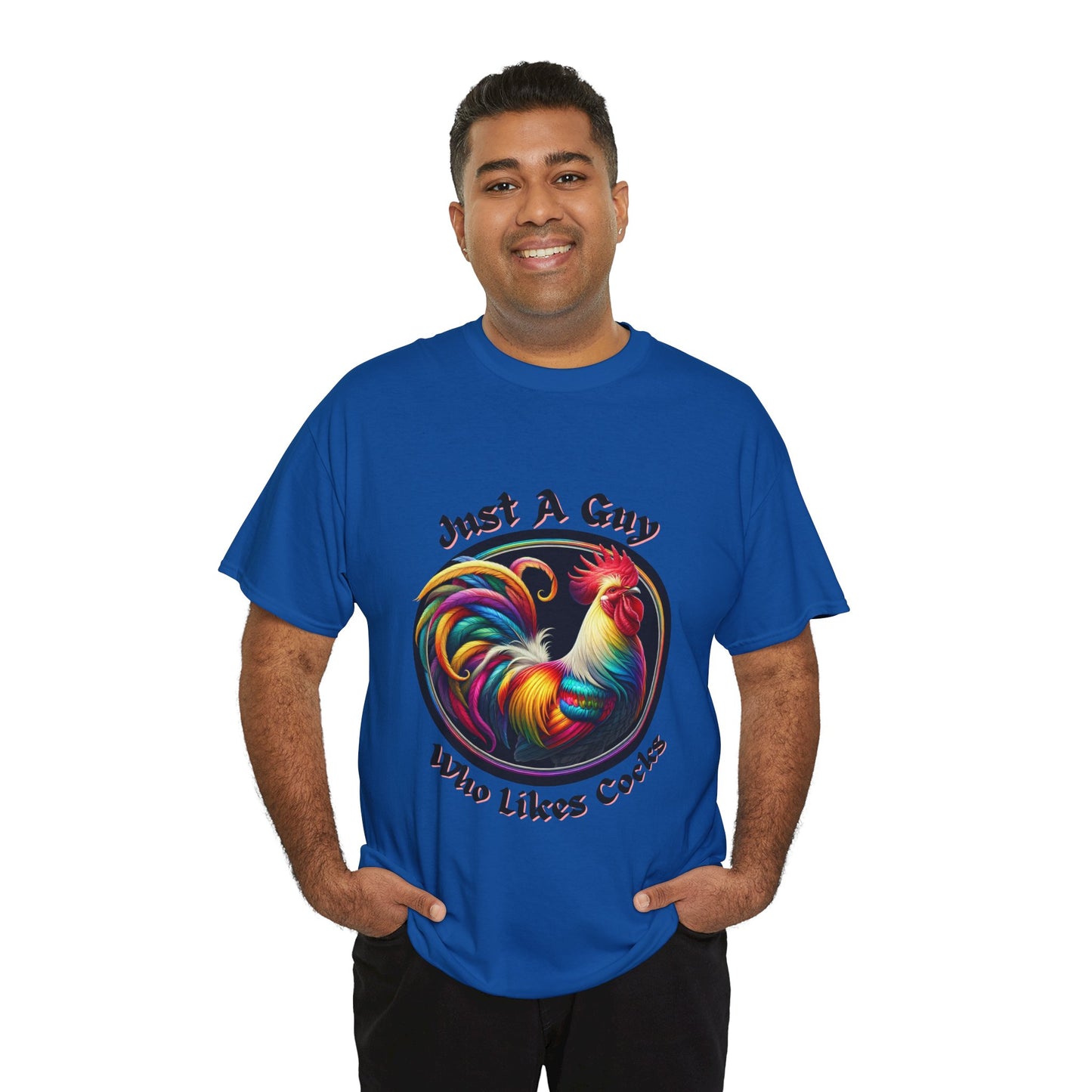 Colorful Rooster Graphic Tee for Fun Lovers, Quirky Gift, Casual Wear, Party Shirt, Farm Life Enthusiasts