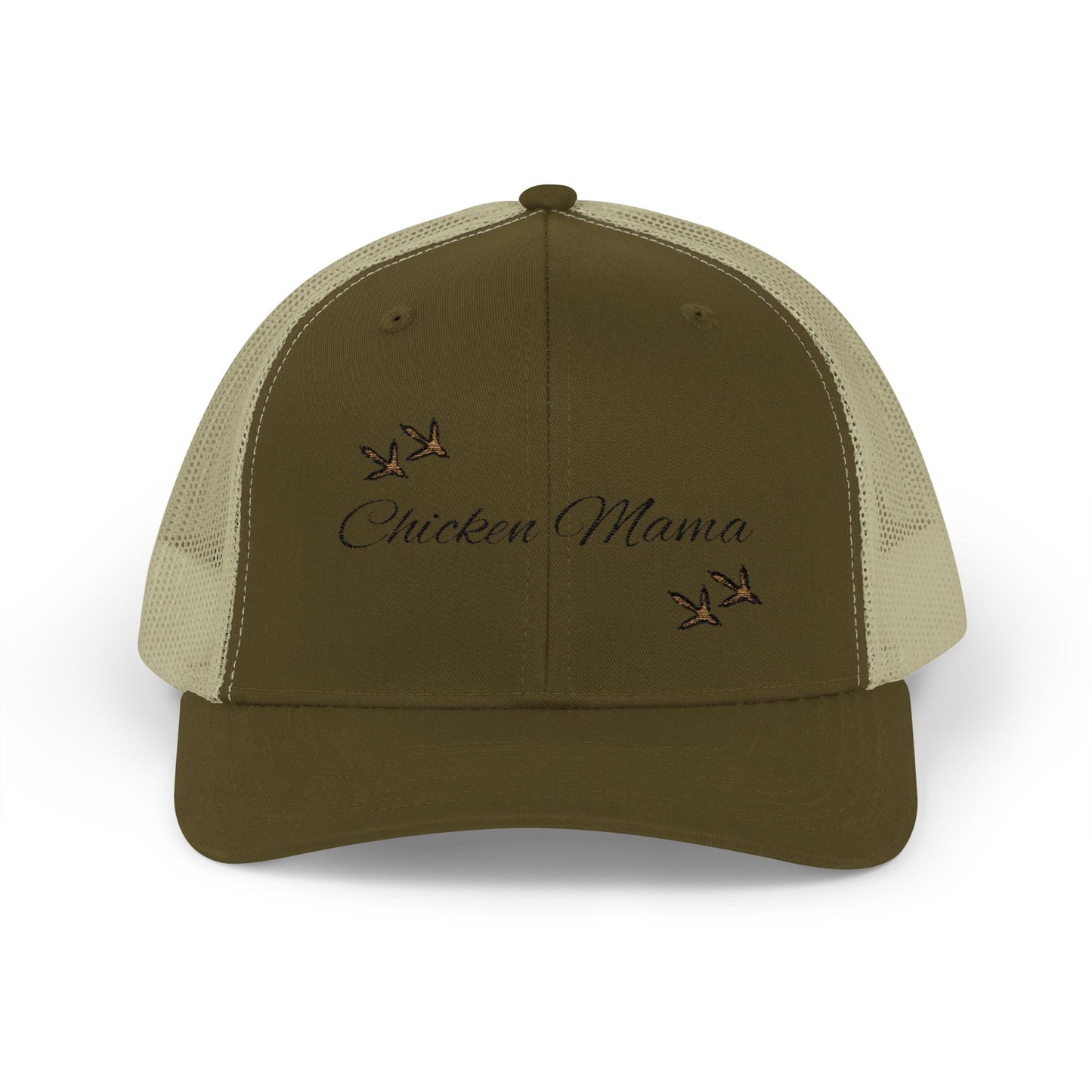 Chicken Mama Embroidered Snapback Trucker Cap