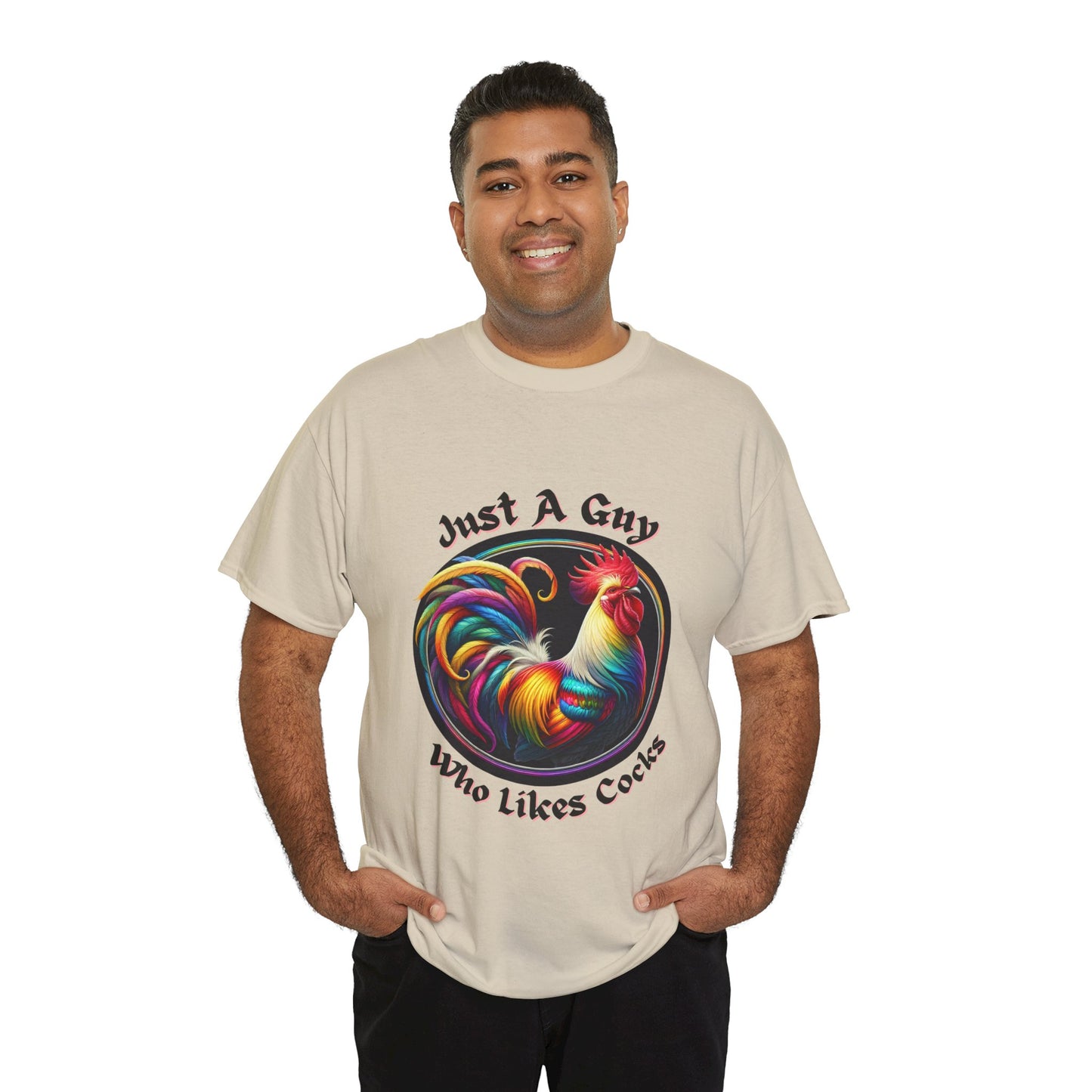 Colorful Rooster Graphic Tee for Fun Lovers, Quirky Gift, Casual Wear, Party Shirt, Farm Life Enthusiasts