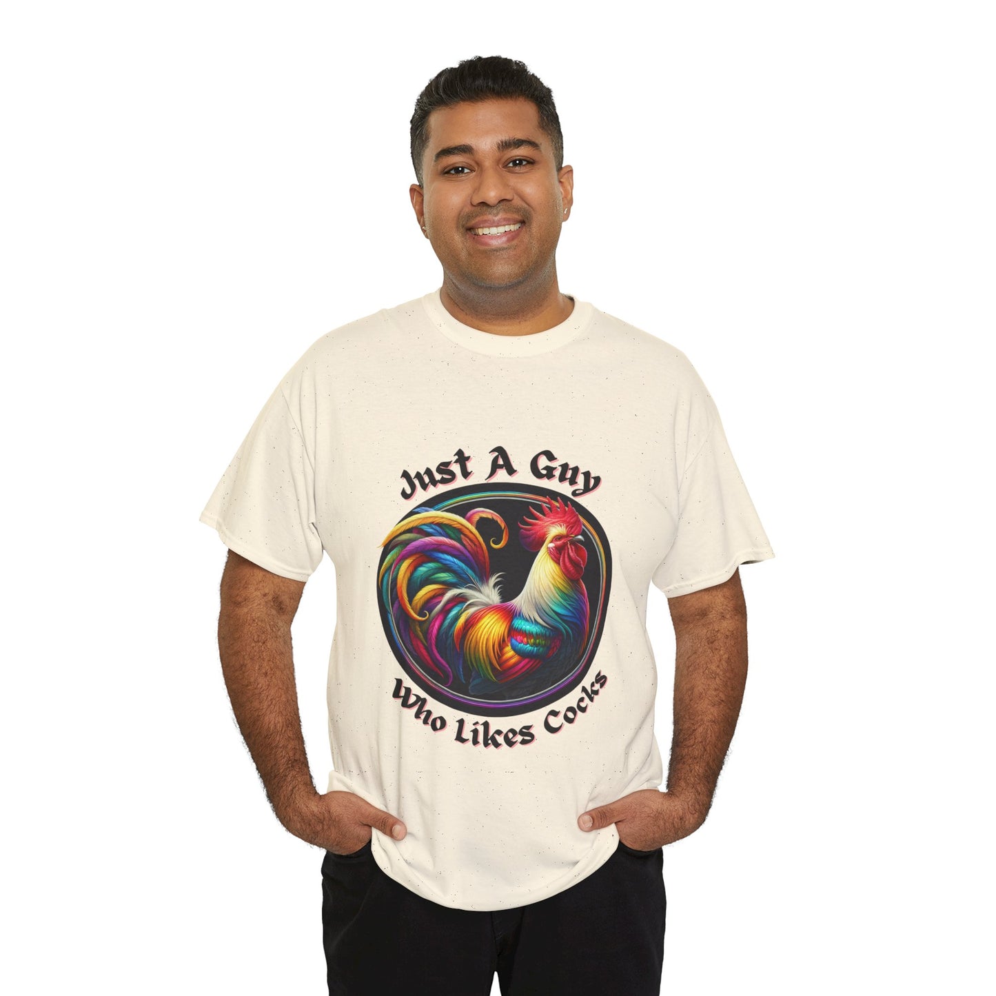 Colorful Rooster Graphic Tee for Fun Lovers, Quirky Gift, Casual Wear, Party Shirt, Farm Life Enthusiasts