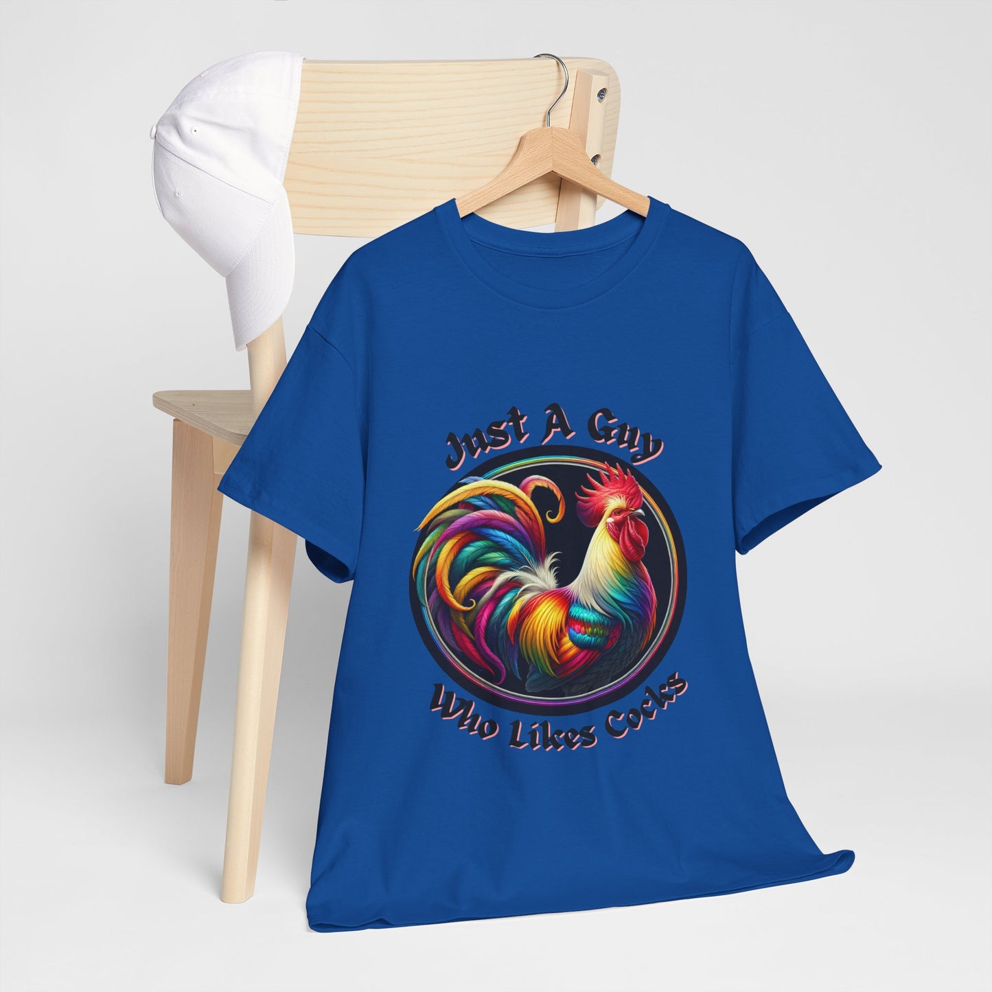 Colorful Rooster Graphic Tee for Fun Lovers, Quirky Gift, Casual Wear, Party Shirt, Farm Life Enthusiasts