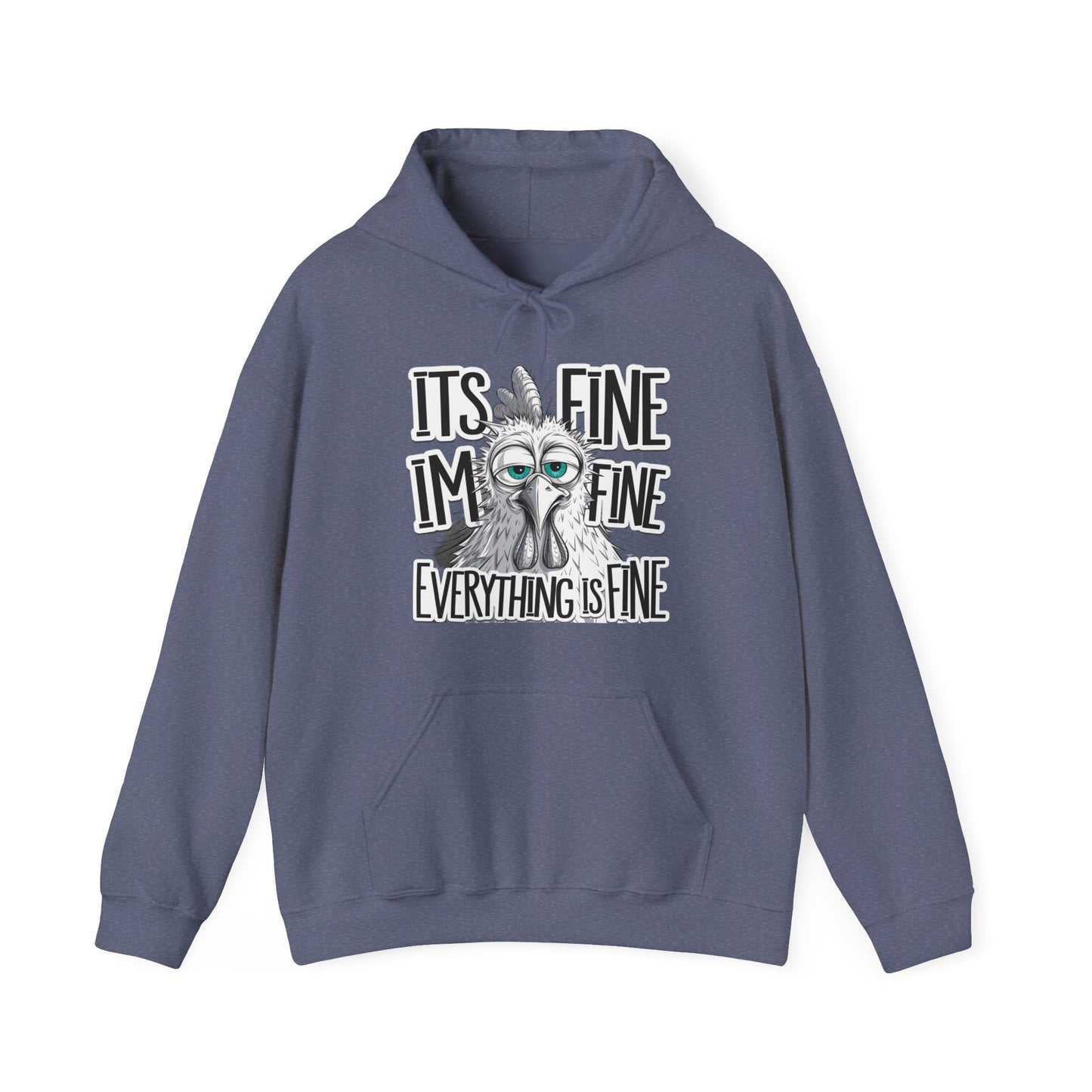 Hoodie — 'It's Fine I'm Fine Everything Is Fine' Funny Stressed Sloth Graphic Hoodie