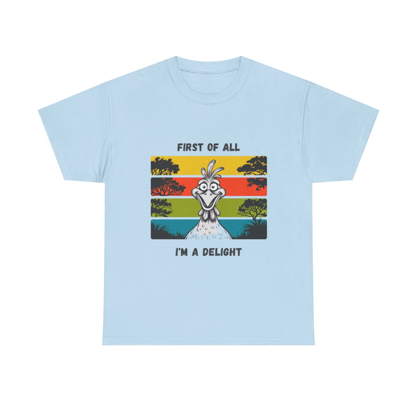 Delightful Unisex Heavy Cotton Tee - Fun Graphic Shirt for Casual Wear, Gift for Friends, Birthday Party, Humor Tee, Everyday Comfort