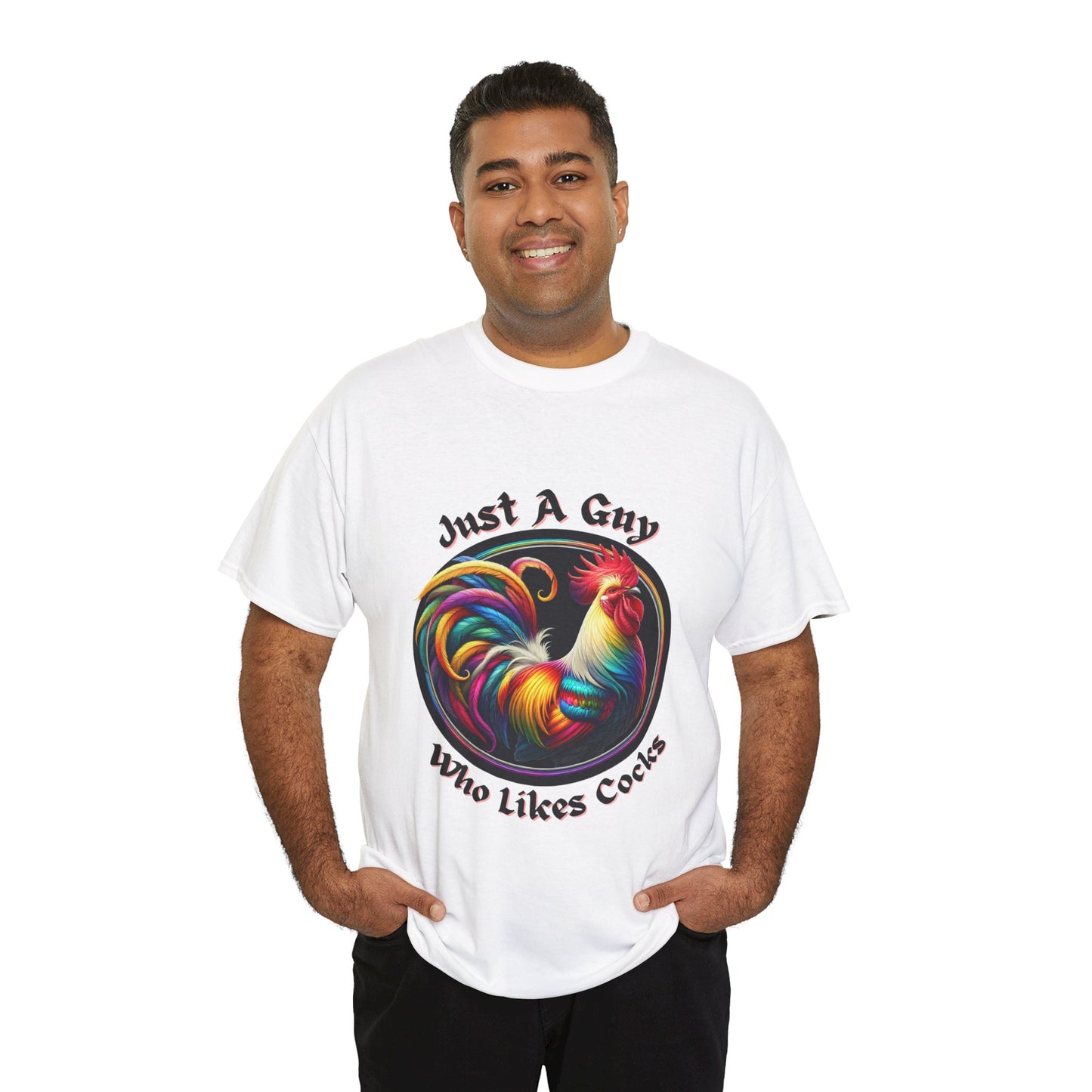 Colorful Rooster Graphic Tee for Fun Lovers, Quirky Gift, Casual Wear, Party Shirt, Farm Life Enthusiasts