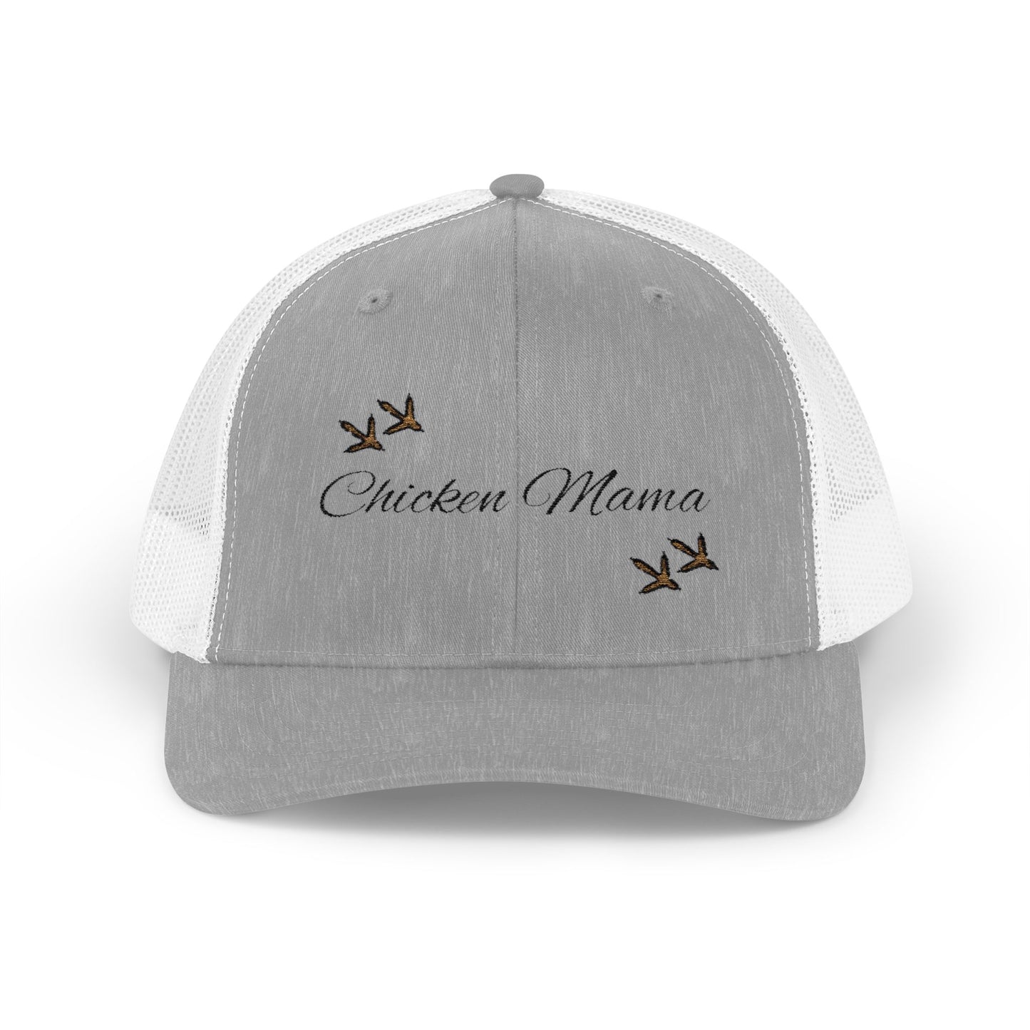 Chicken Mama Embroidered Snapback Trucker Cap