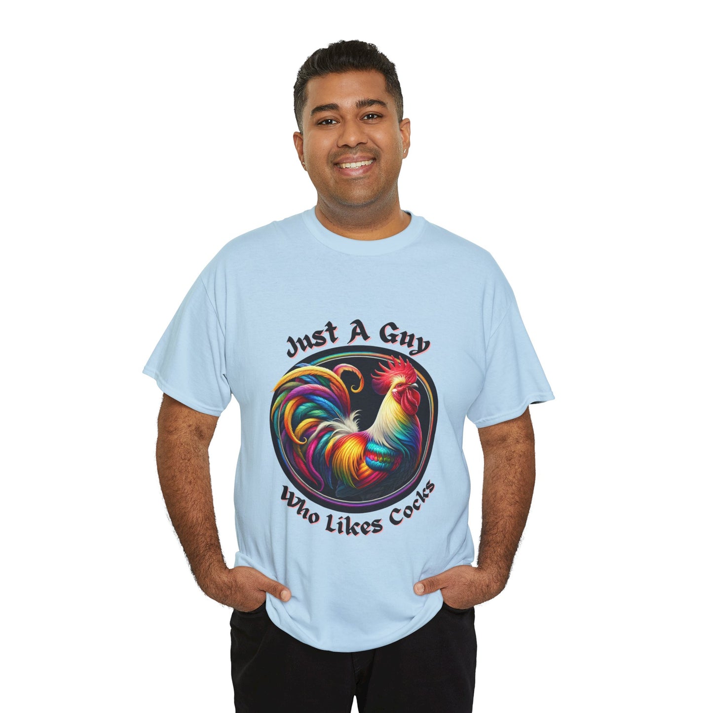 Colorful Rooster Graphic Tee for Fun Lovers, Quirky Gift, Casual Wear, Party Shirt, Farm Life Enthusiasts