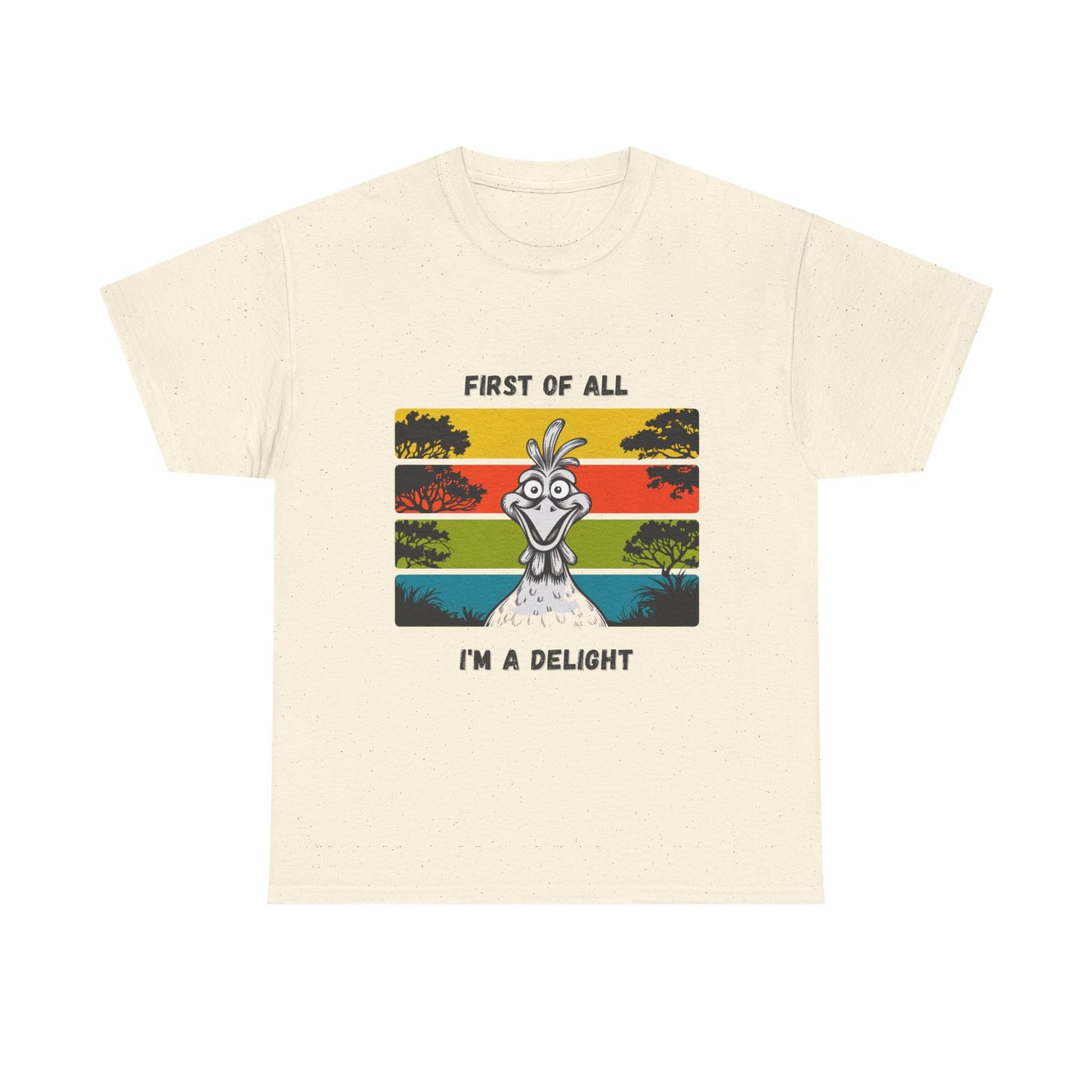 Delightful Unisex Heavy Cotton Tee - Fun Graphic Shirt for Casual Wear, Gift for Friends, Birthday Party, Humor Tee, Everyday Comfort