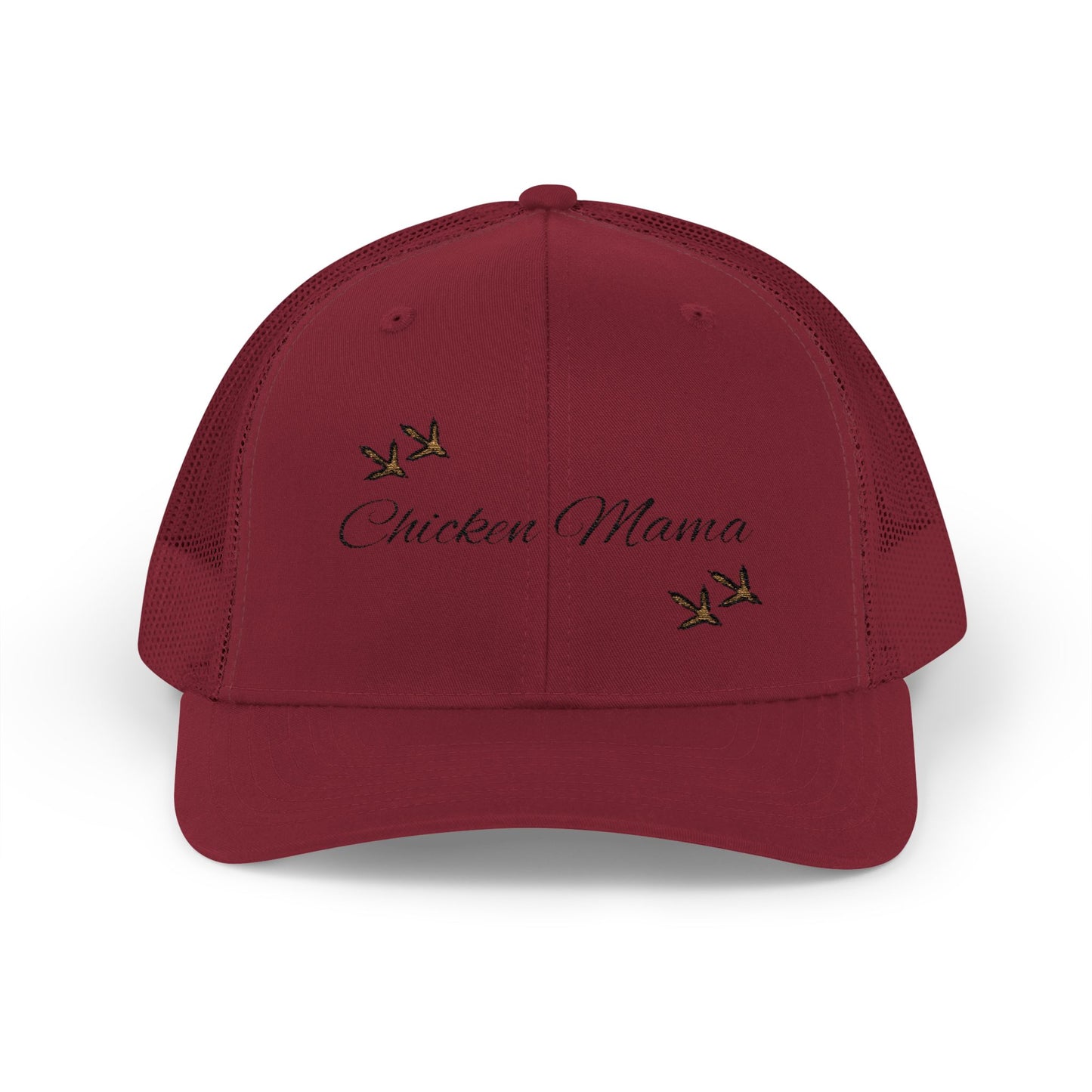 Chicken Mama Embroidered Snapback Trucker Cap