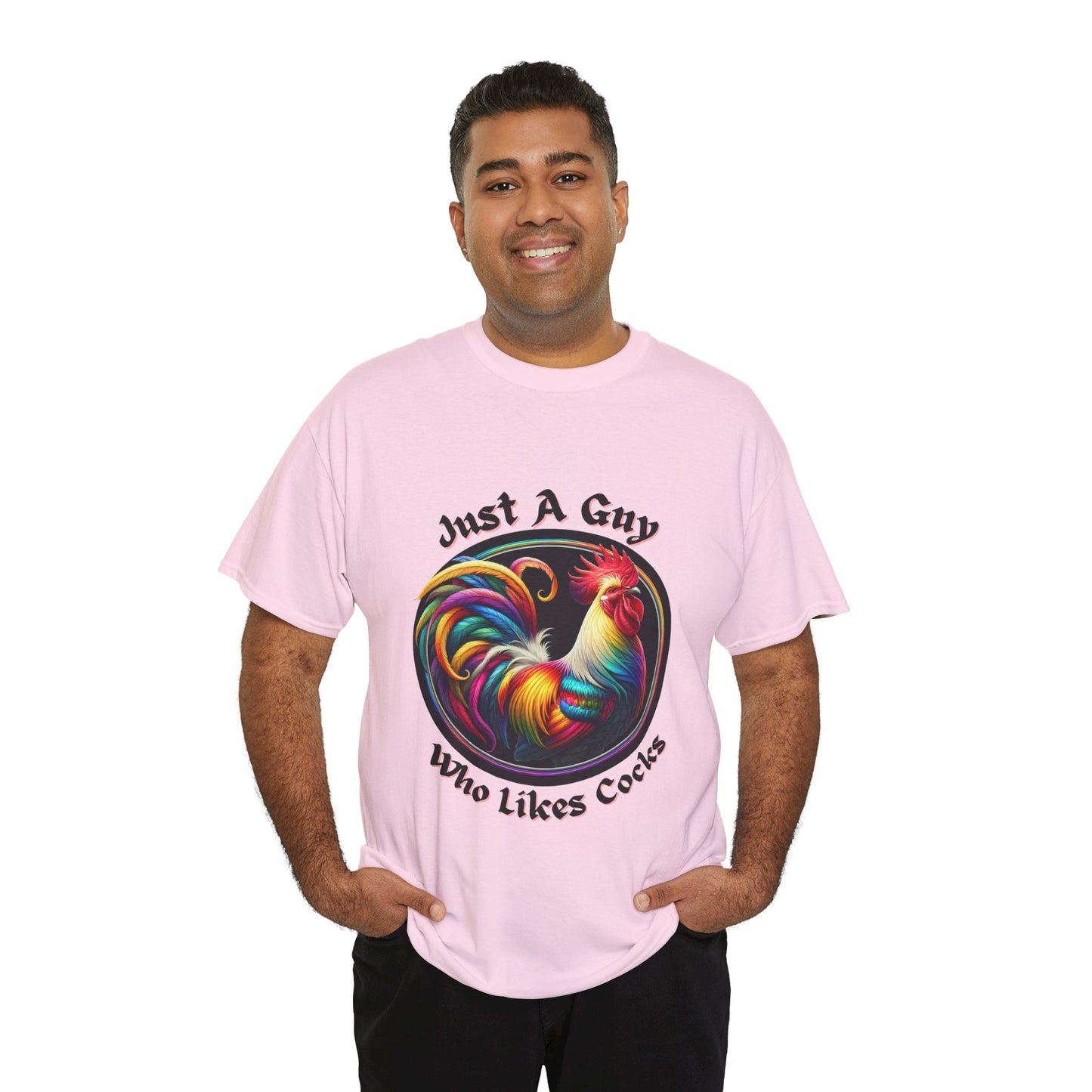 Colorful Rooster Graphic Tee for Fun Lovers, Quirky Gift, Casual Wear, Party Shirt, Farm Life Enthusiasts