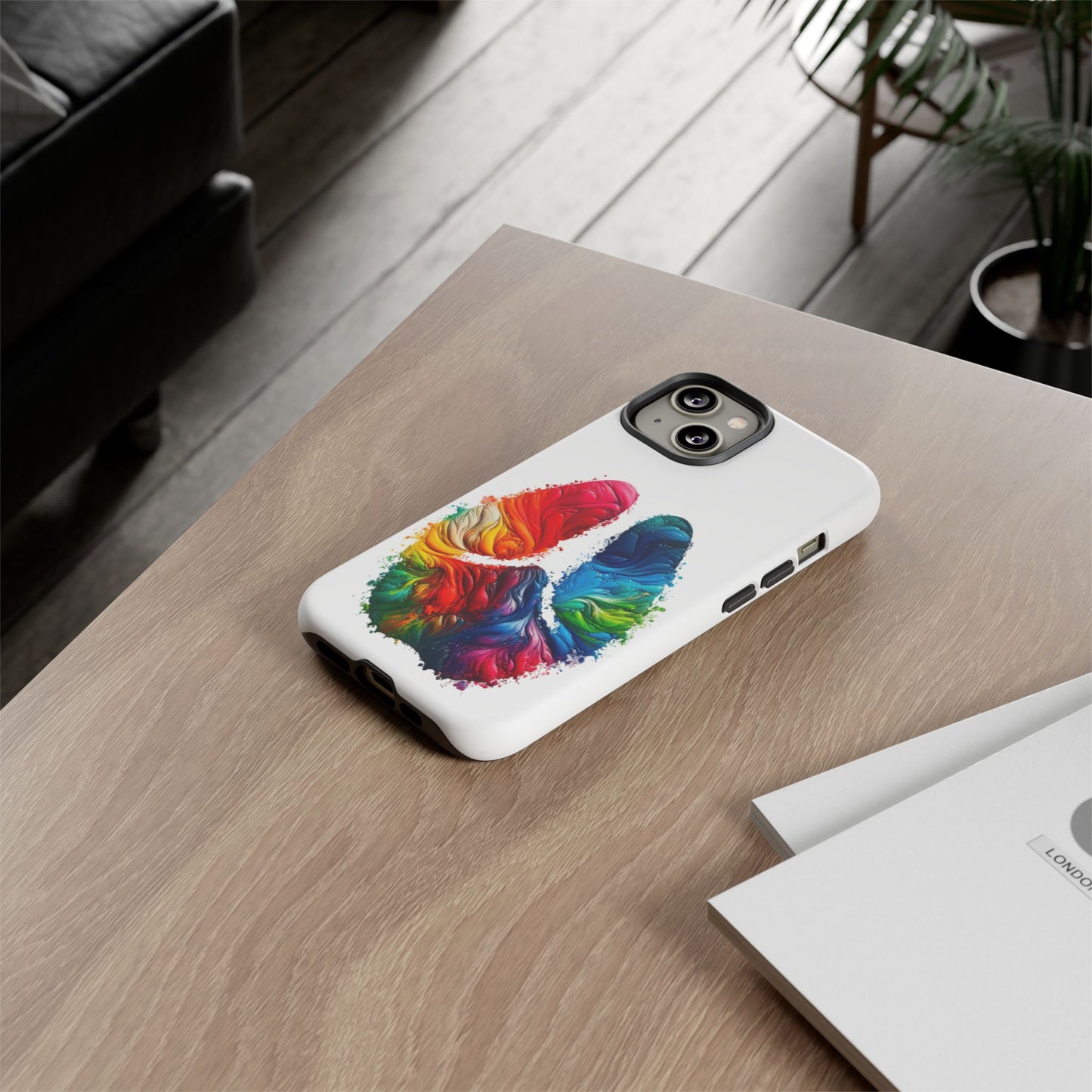 Vibrant Phone Case - Tough Cases with a Colorful Abstract of a cow hoof, Unique Phone Cover, Art Phone Accessories