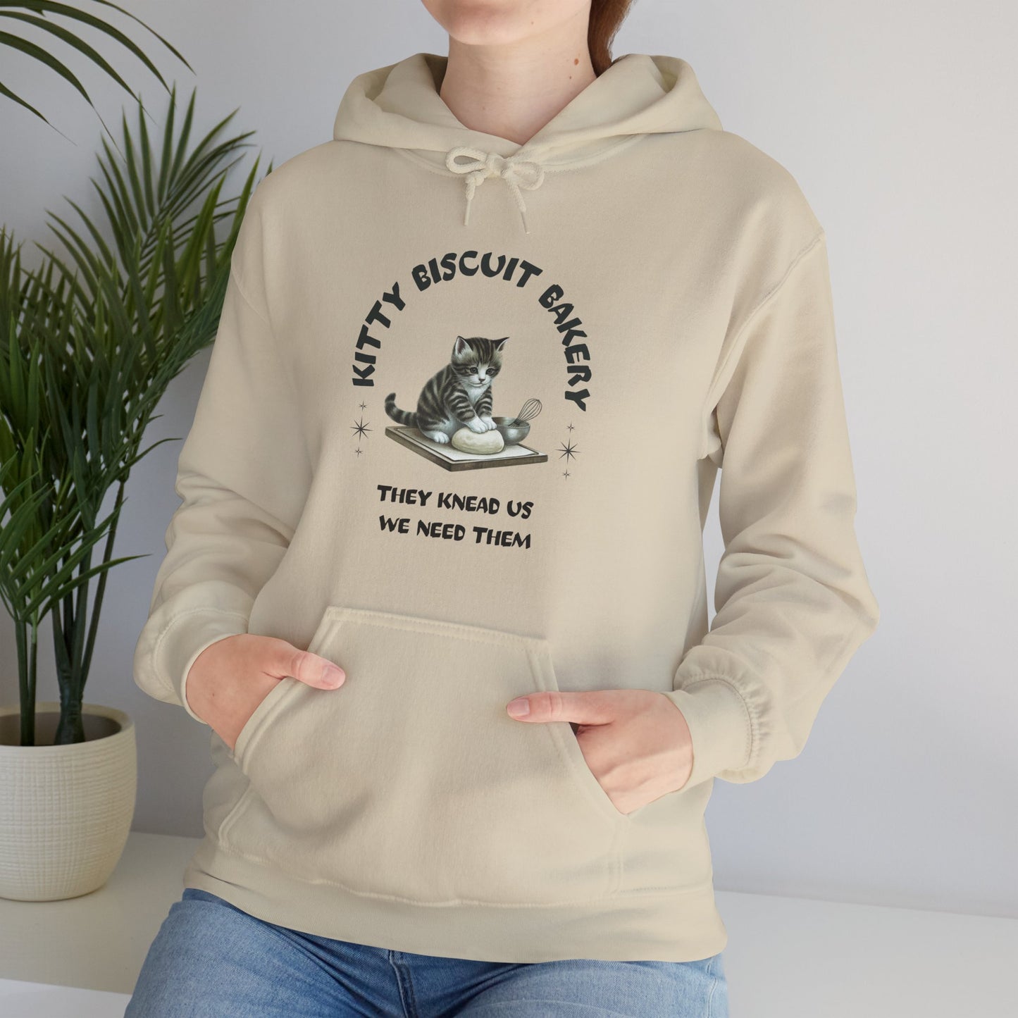 Kitty Biscuit Bakery Hoodie - Cozy Unisex hoodie for Cat Lovers