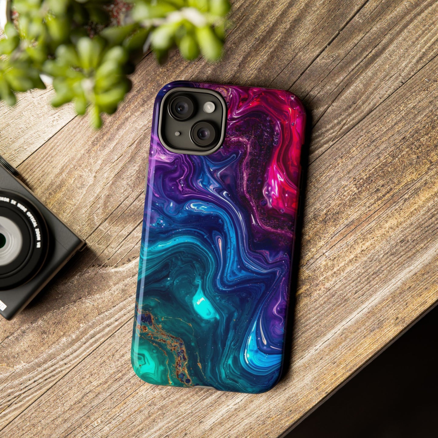 Vibrant Phone Case, Tough Cases for Protection, Colorful Cell Phone Cover, Unique Phone Accessory, Stylish Gifts for Her