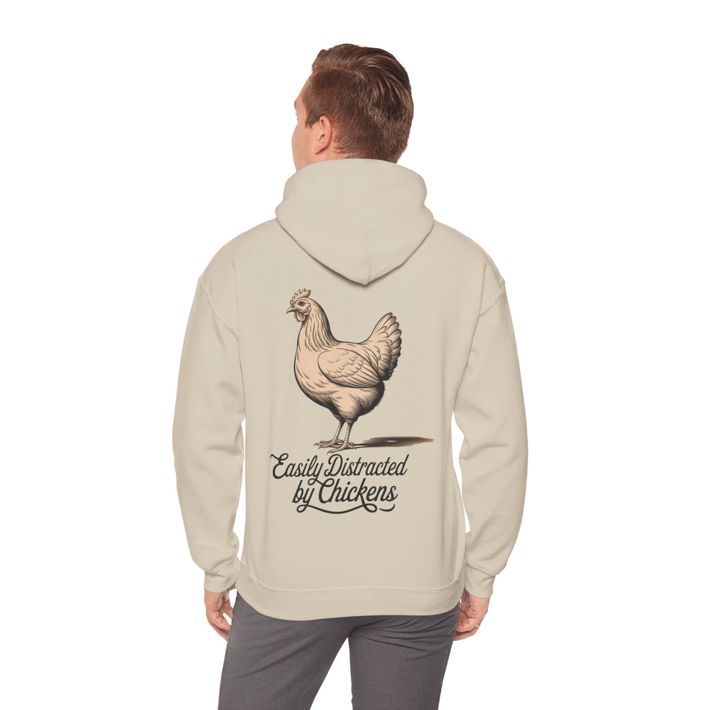 Easily Distracted by Chickens Hoodie