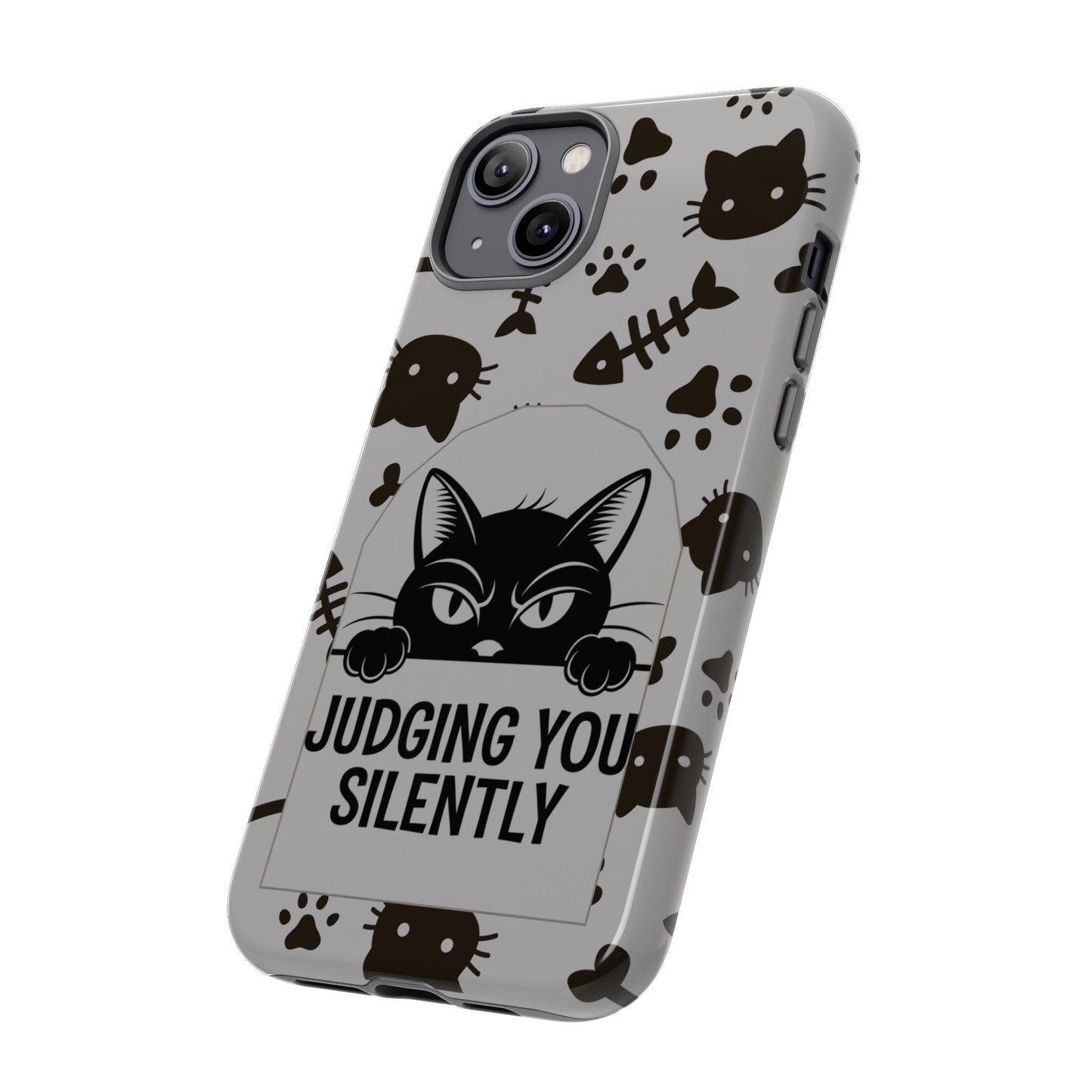 Cat Phone Case - Judging You Silently Design