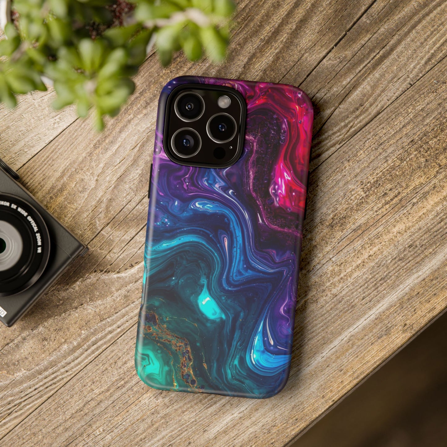 Vibrant Phone Case, Tough Cases for Protection, Colorful Cell Phone Cover, Unique Phone Accessory, Stylish Gifts for Her