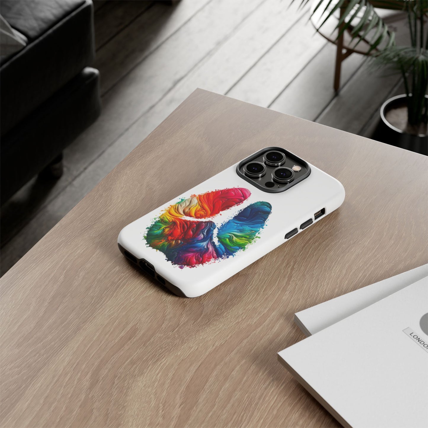 Vibrant Phone Case - Tough Cases with a Colorful Abstract of a cow hoof, Unique Phone Cover, Art Phone Accessories