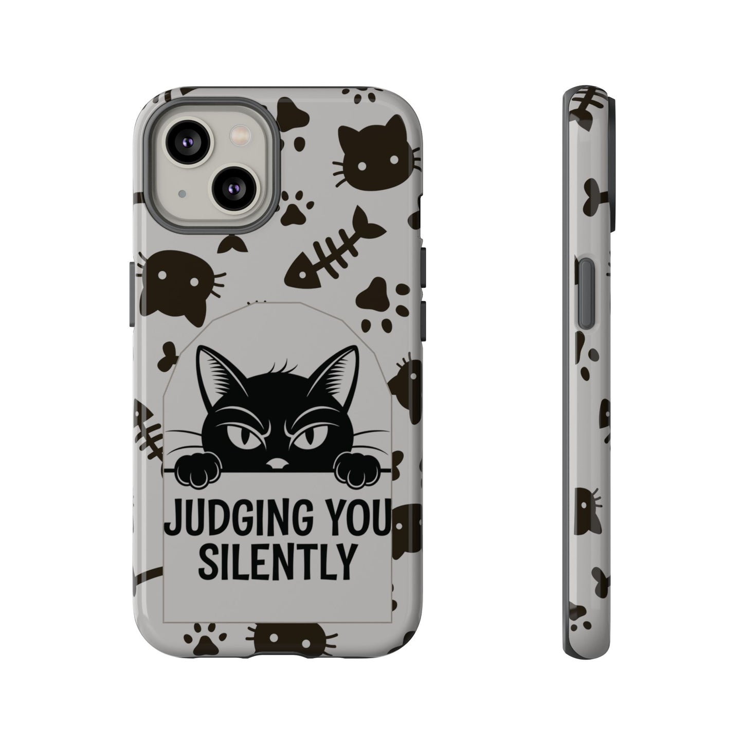 Cat Phone Case - Judging You Silently Design