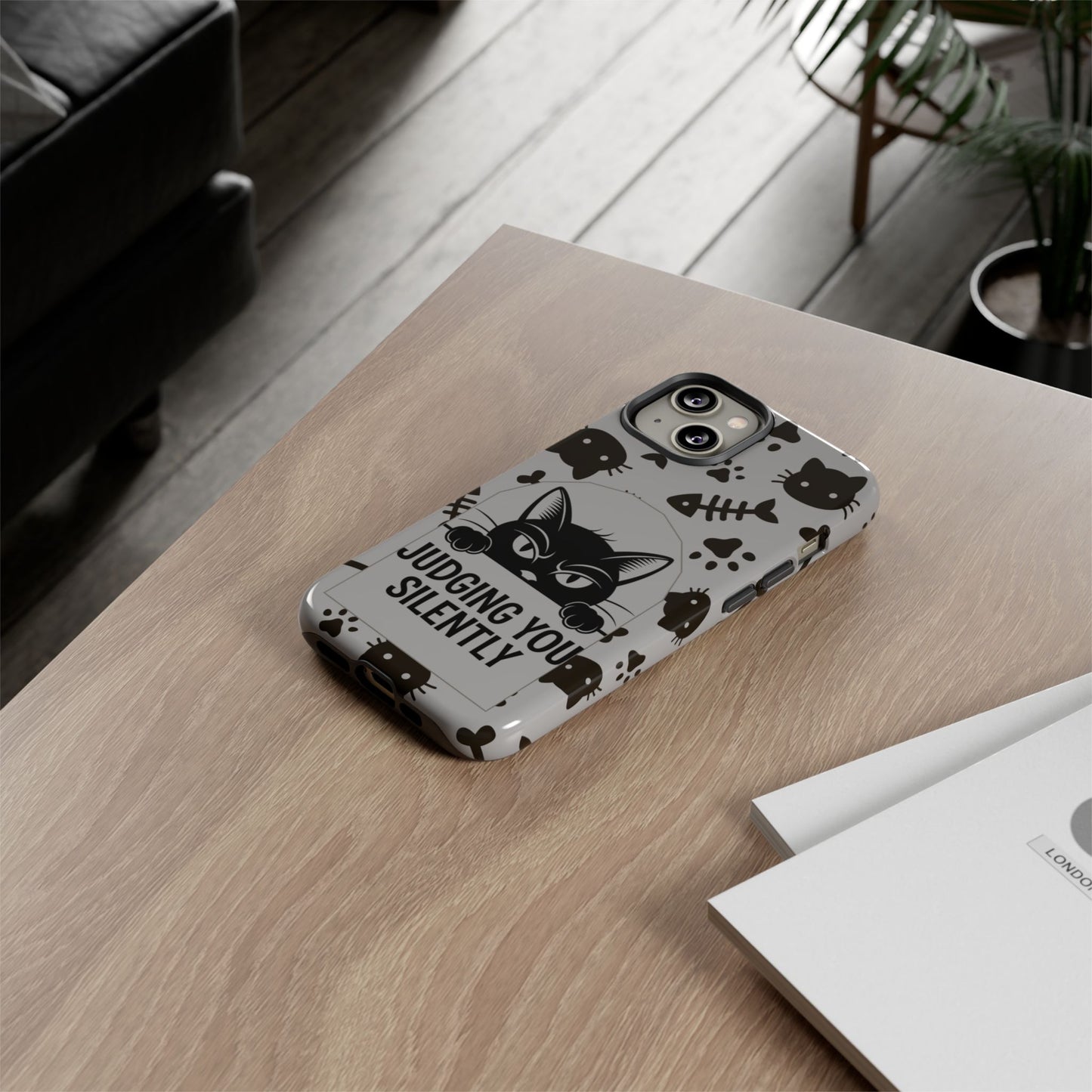 Cat Phone Case - Judging You Silently Design