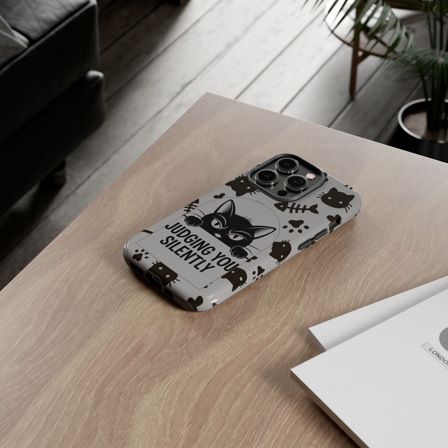 Cat Phone Case - Judging You Silently Design