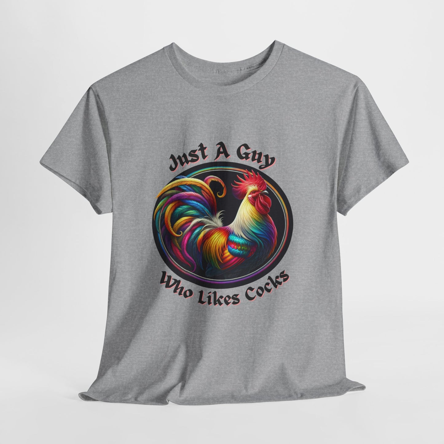 Colorful Rooster Graphic Tee for Fun Lovers, Quirky Gift, Casual Wear, Party Shirt, Farm Life Enthusiasts