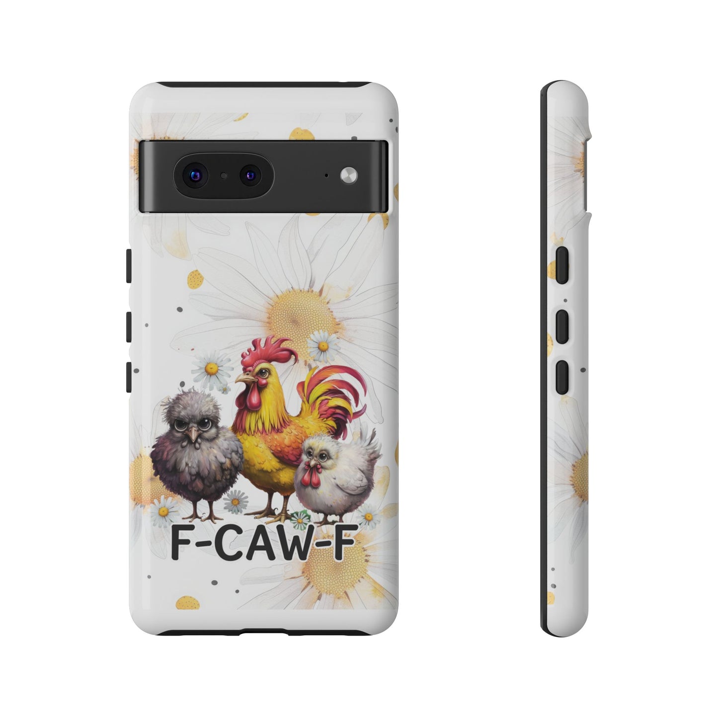 Cute Chicken Phone Case, F-CAW-F Tough Phone Cover, Gift for Chicken Lovers, Farmhouse Decor, Funny Phone Accessory