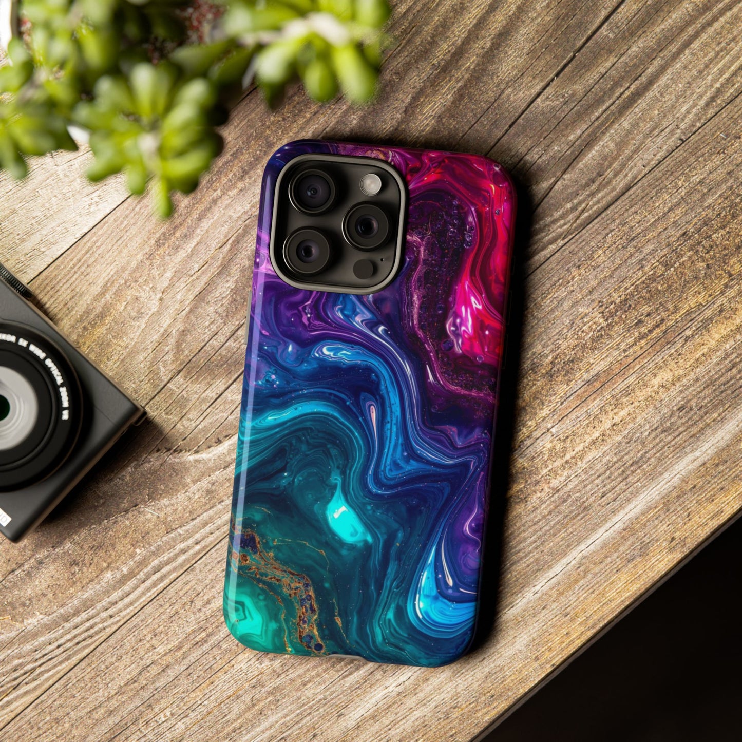 Vibrant Phone Case, Tough Cases for Protection, Colorful Cell Phone Cover, Unique Phone Accessory, Stylish Gifts for Her