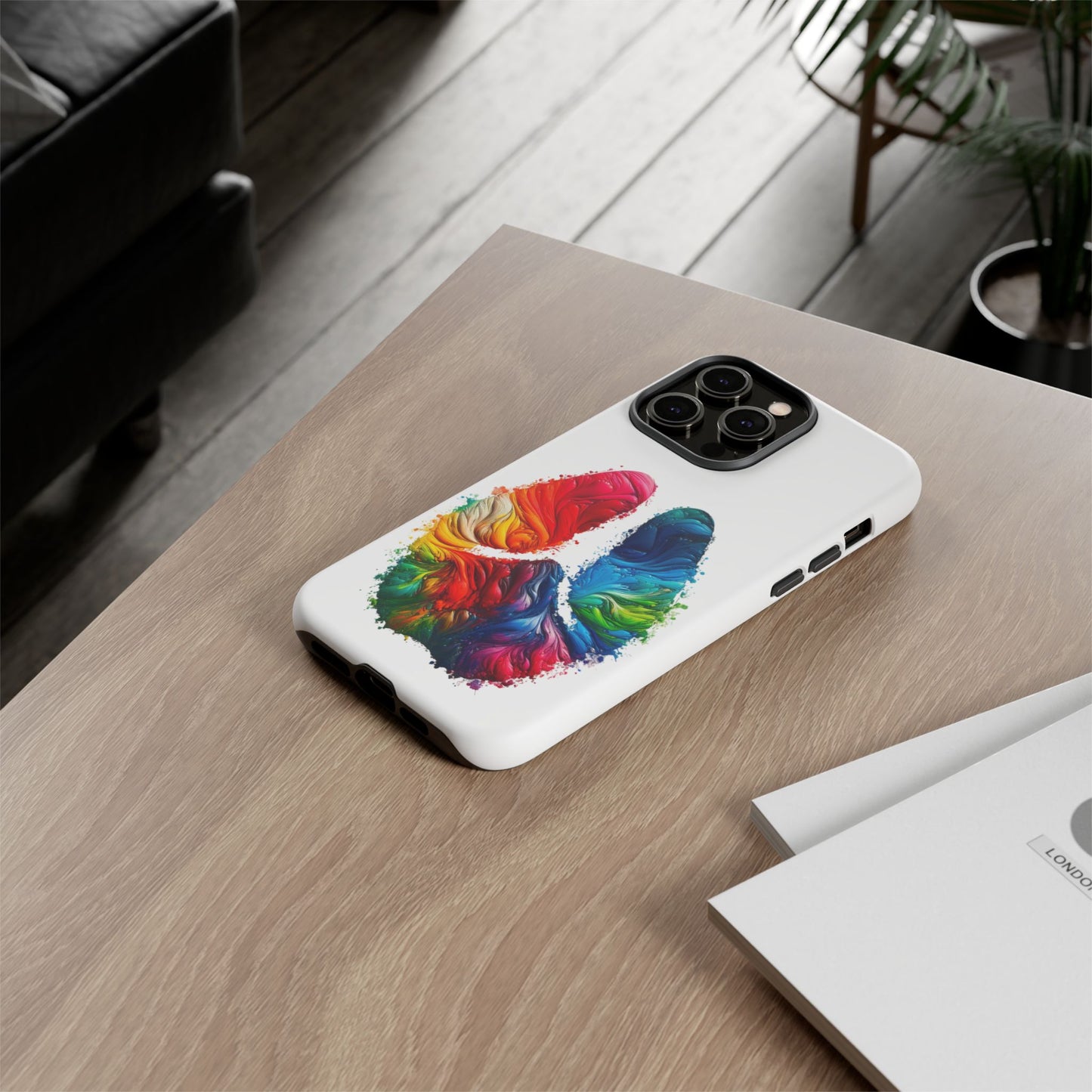 Vibrant Phone Case - Tough Cases with a Colorful Abstract of a cow hoof, Unique Phone Cover, Art Phone Accessories