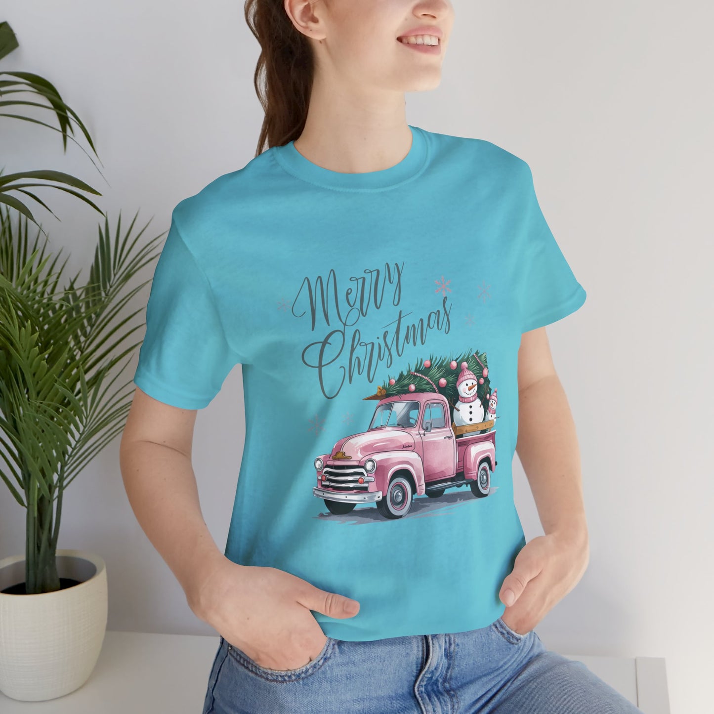Christmas Old Truck Merry Christmas Tee