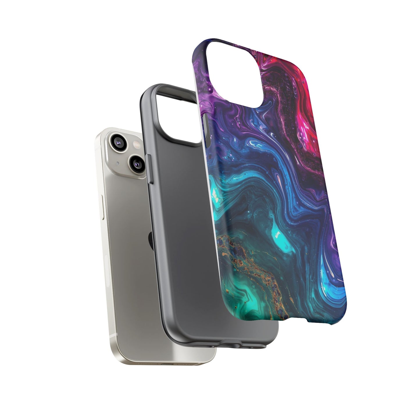 Vibrant Phone Case, Tough Cases for Protection, Colorful Cell Phone Cover, Unique Phone Accessory, Stylish Gifts for Her