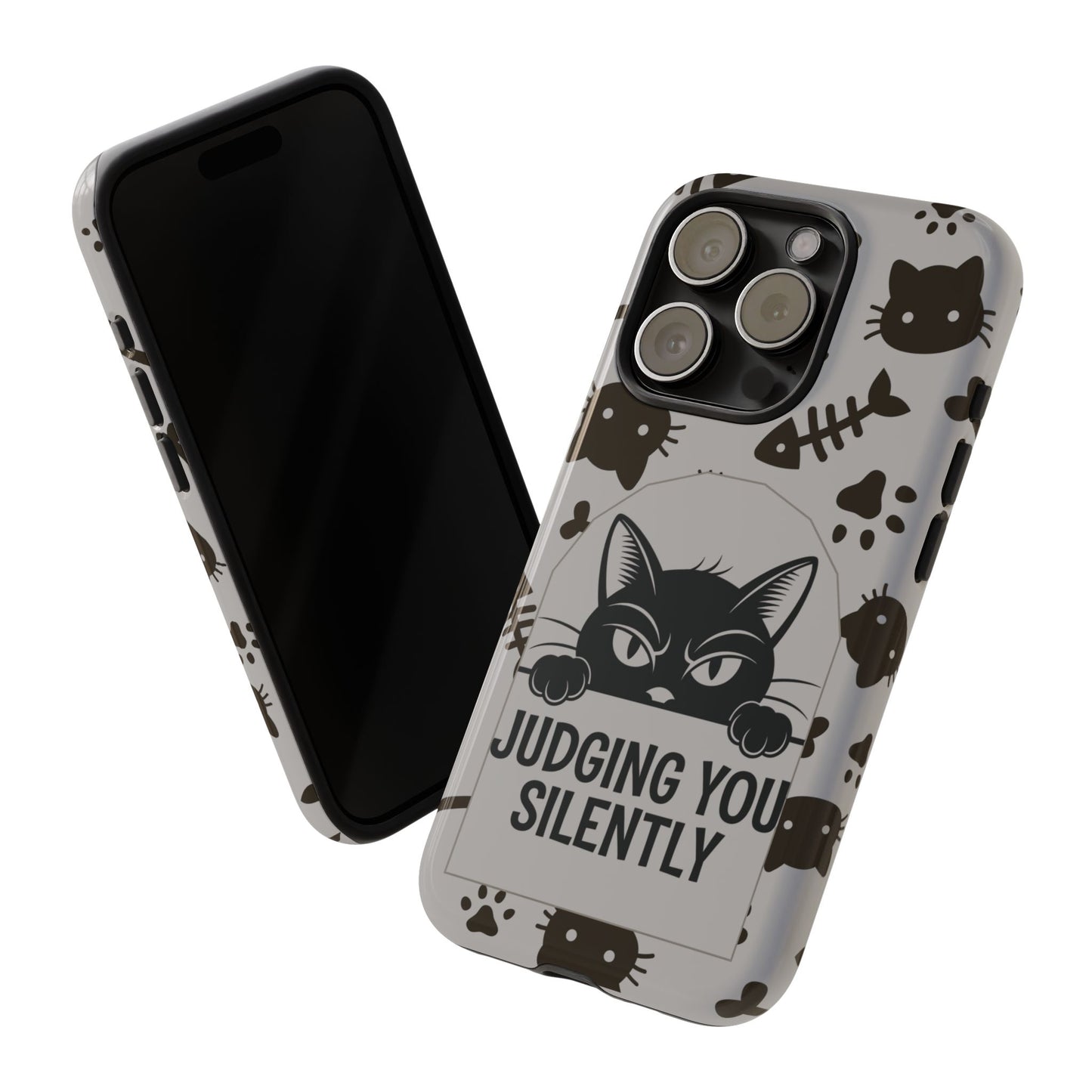 Cat Phone Case - Judging You Silently Design