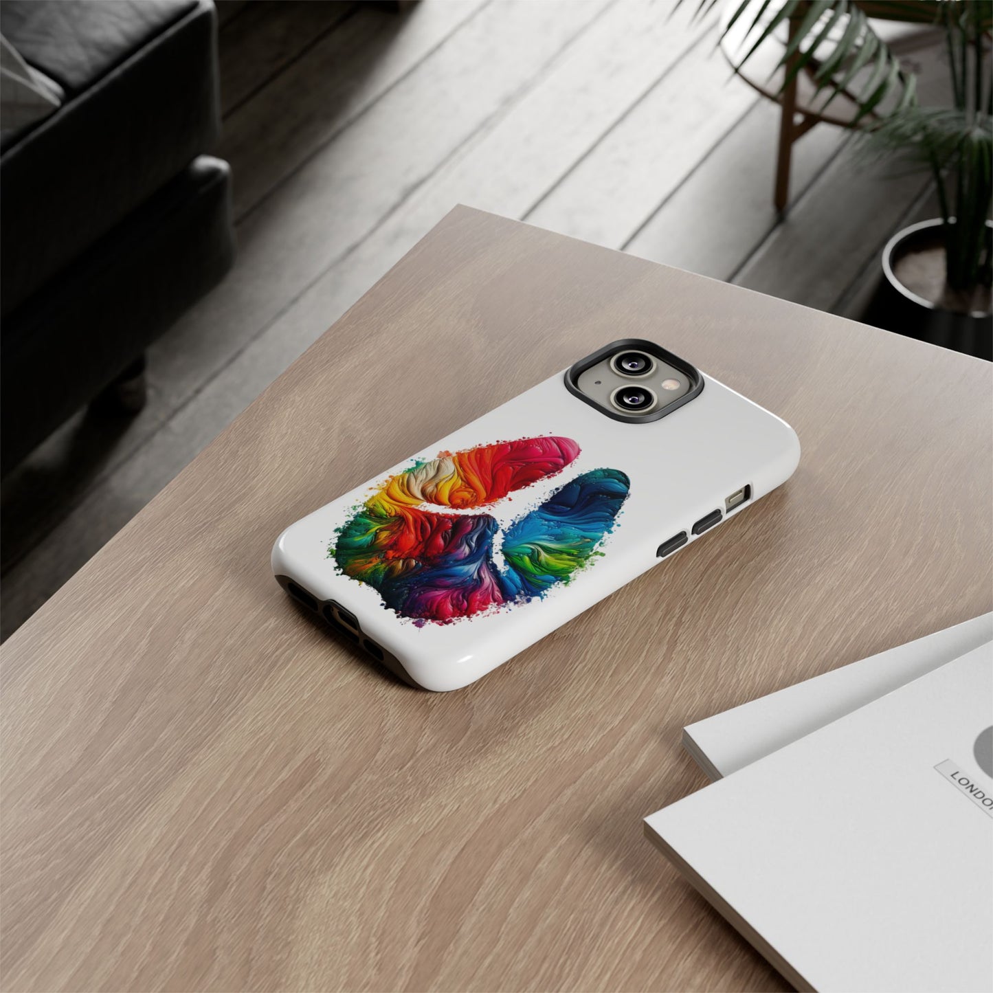 Vibrant Phone Case - Tough Cases with a Colorful Abstract of a cow hoof, Unique Phone Cover, Art Phone Accessories