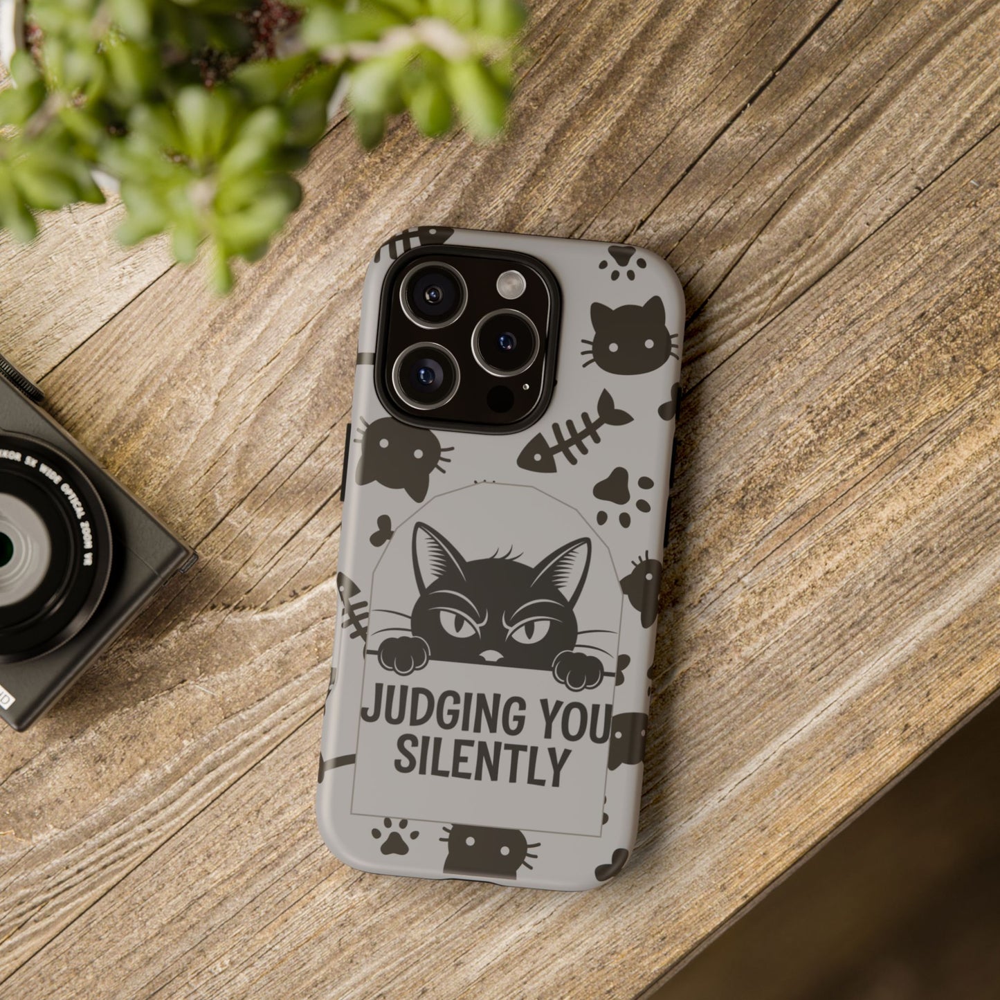 Cat Phone Case - Judging You Silently Design