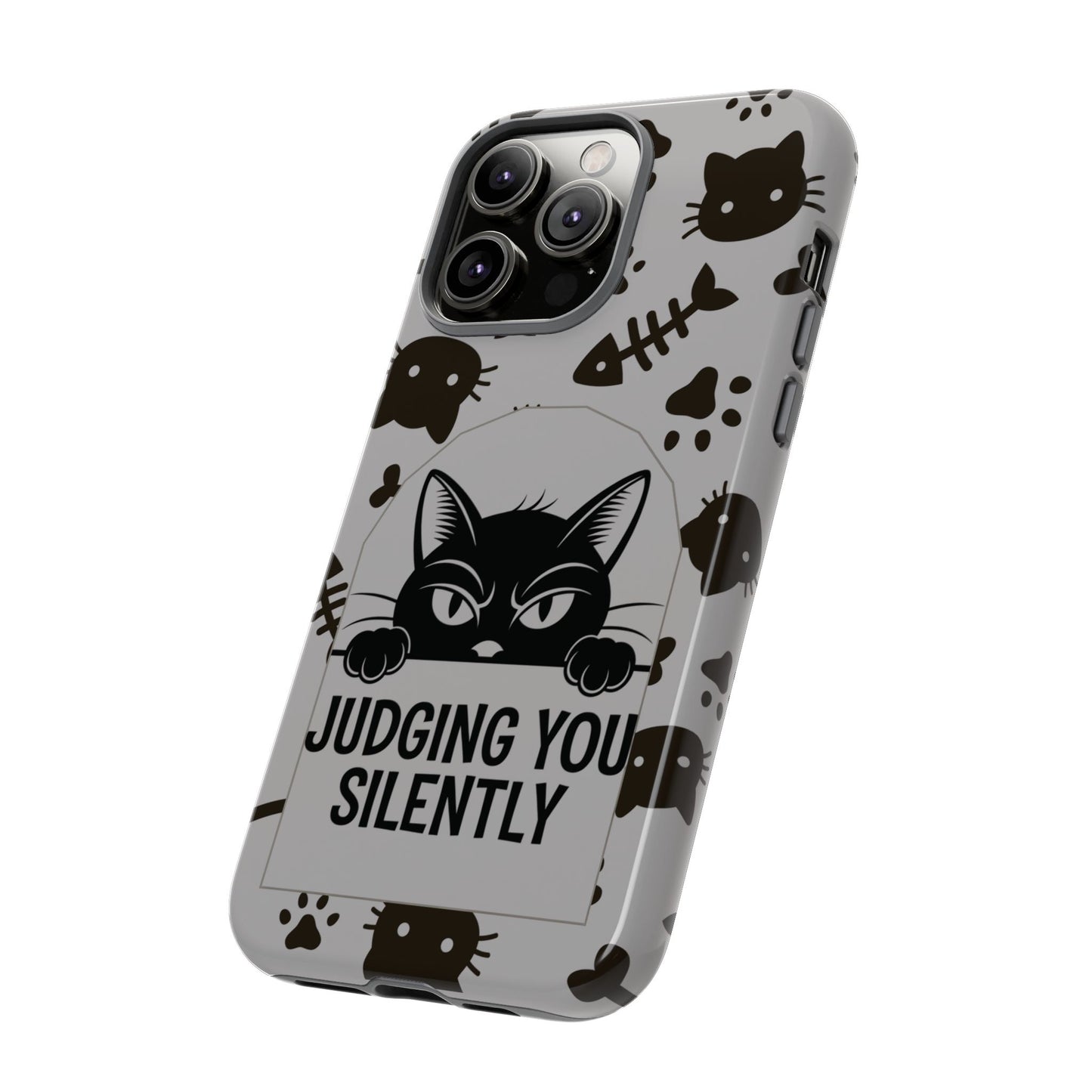 Cat Phone Case - Judging You Silently Design