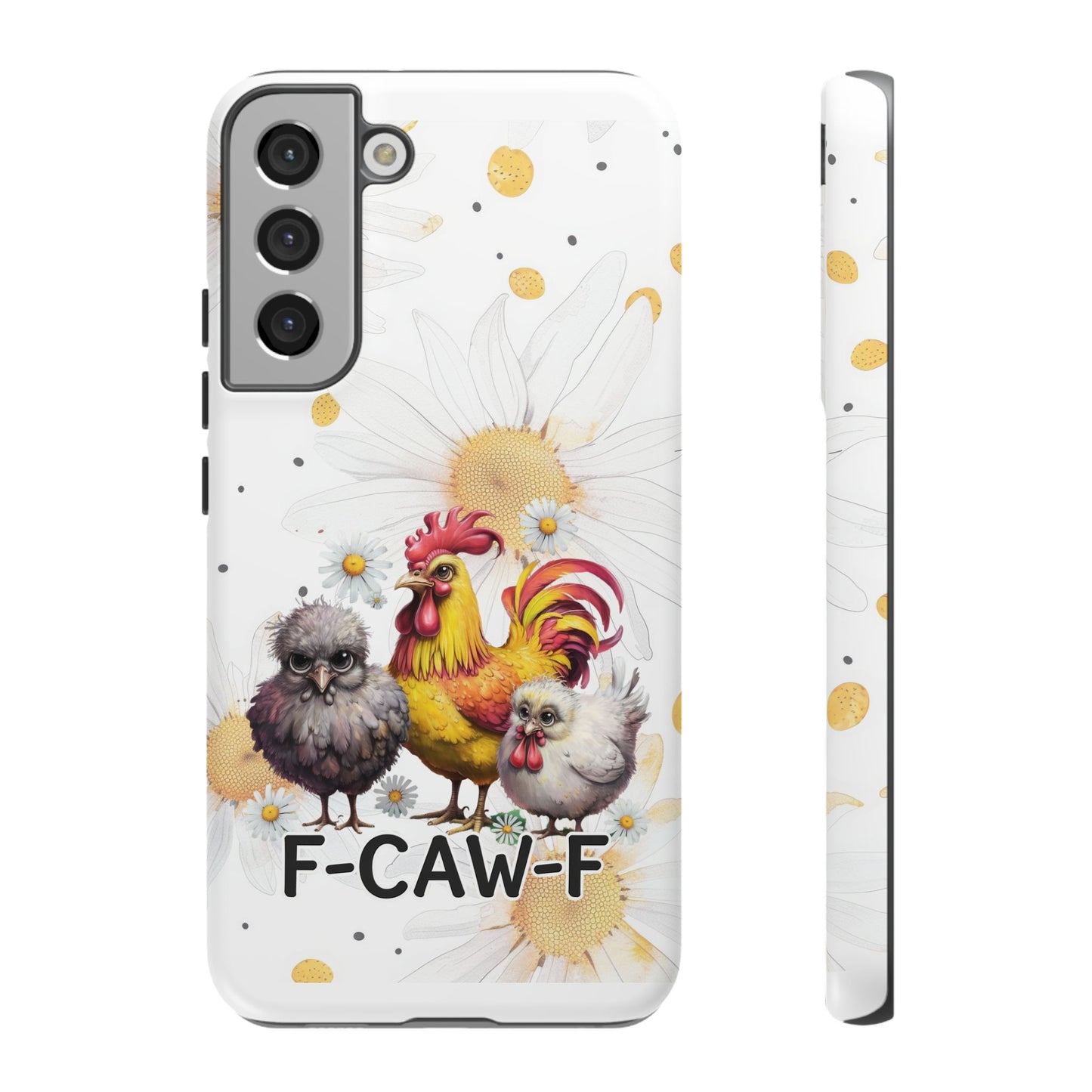 Cute Chicken Phone Case, F-CAW-F Tough Phone Cover, Gift for Chicken Lovers, Farmhouse Decor, Funny Phone Accessory