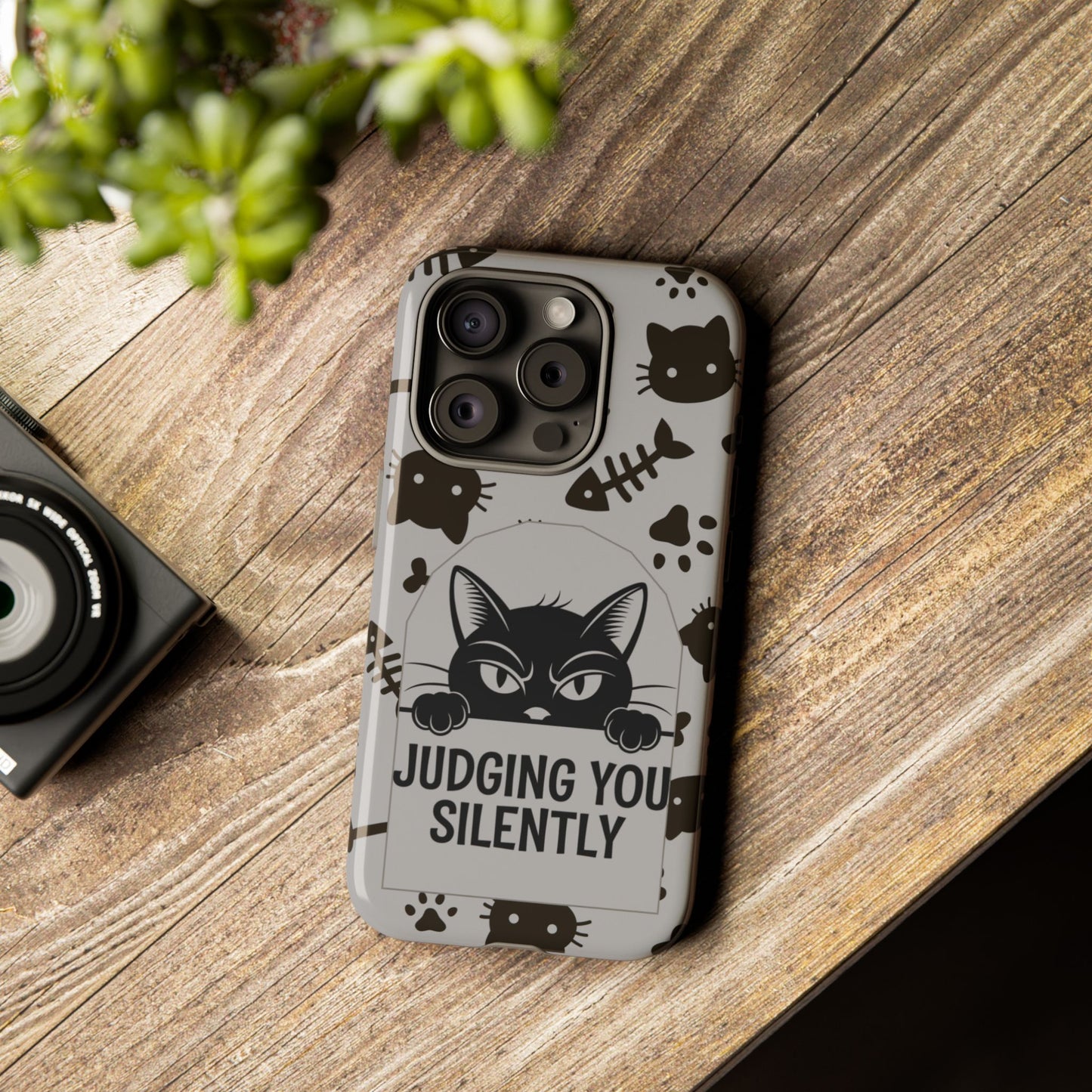 Cat Phone Case - Judging You Silently Design