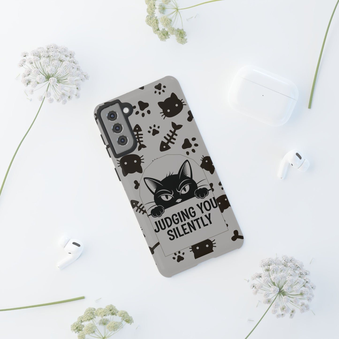 Cat Phone Case - Judging You Silently Design