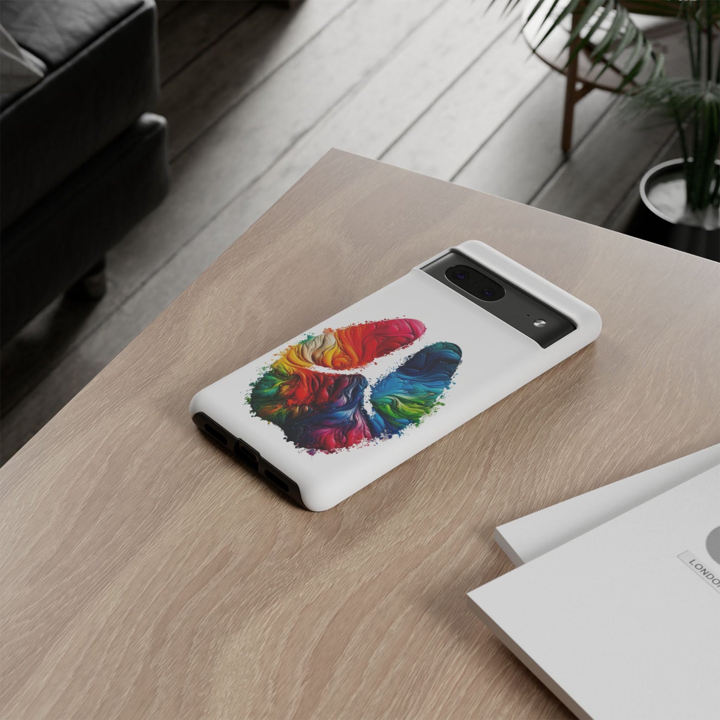 Vibrant Phone Case - Tough Cases with a Colorful Abstract of a cow hoof, Unique Phone Cover, Art Phone Accessories