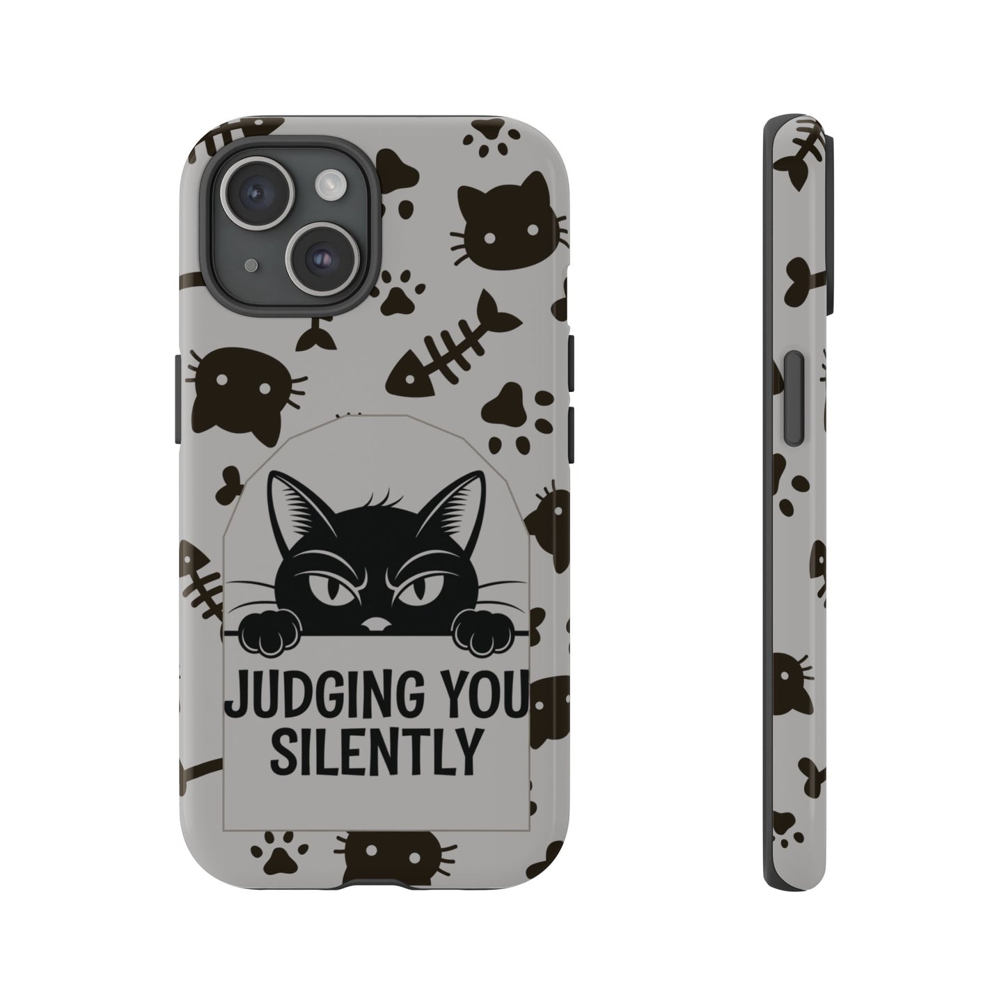 Cat Phone Case - Judging You Silently Design