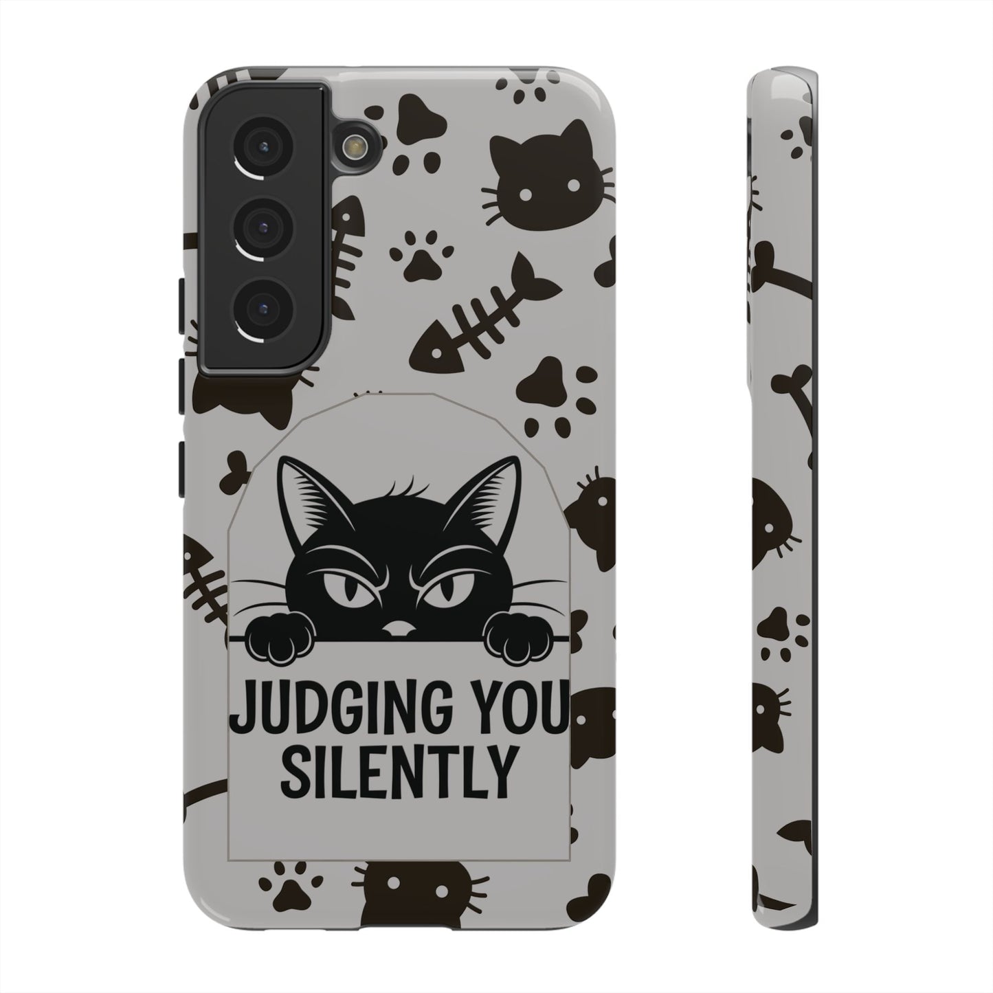 Cat Phone Case - Judging You Silently Design