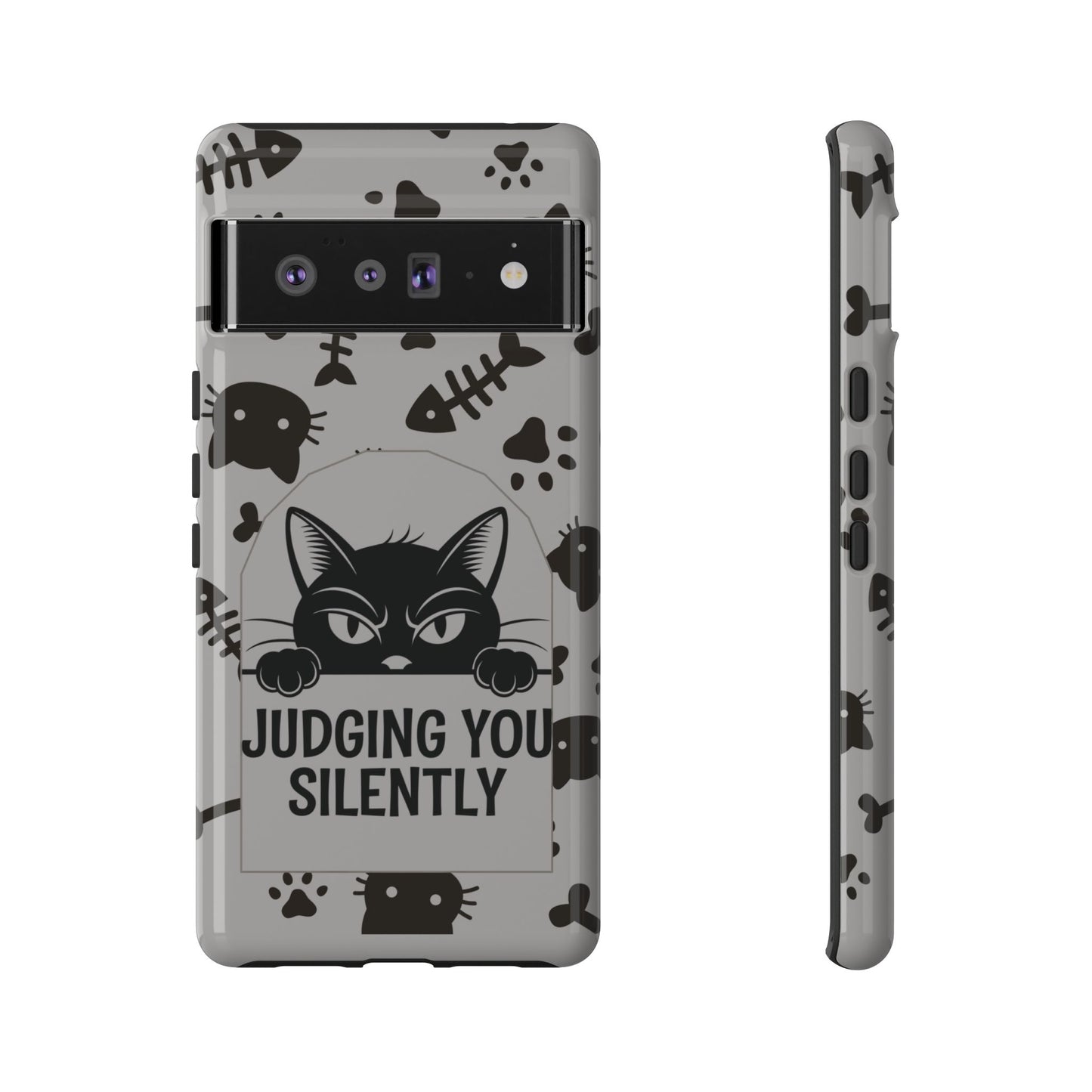 Cat Phone Case - Judging You Silently Design