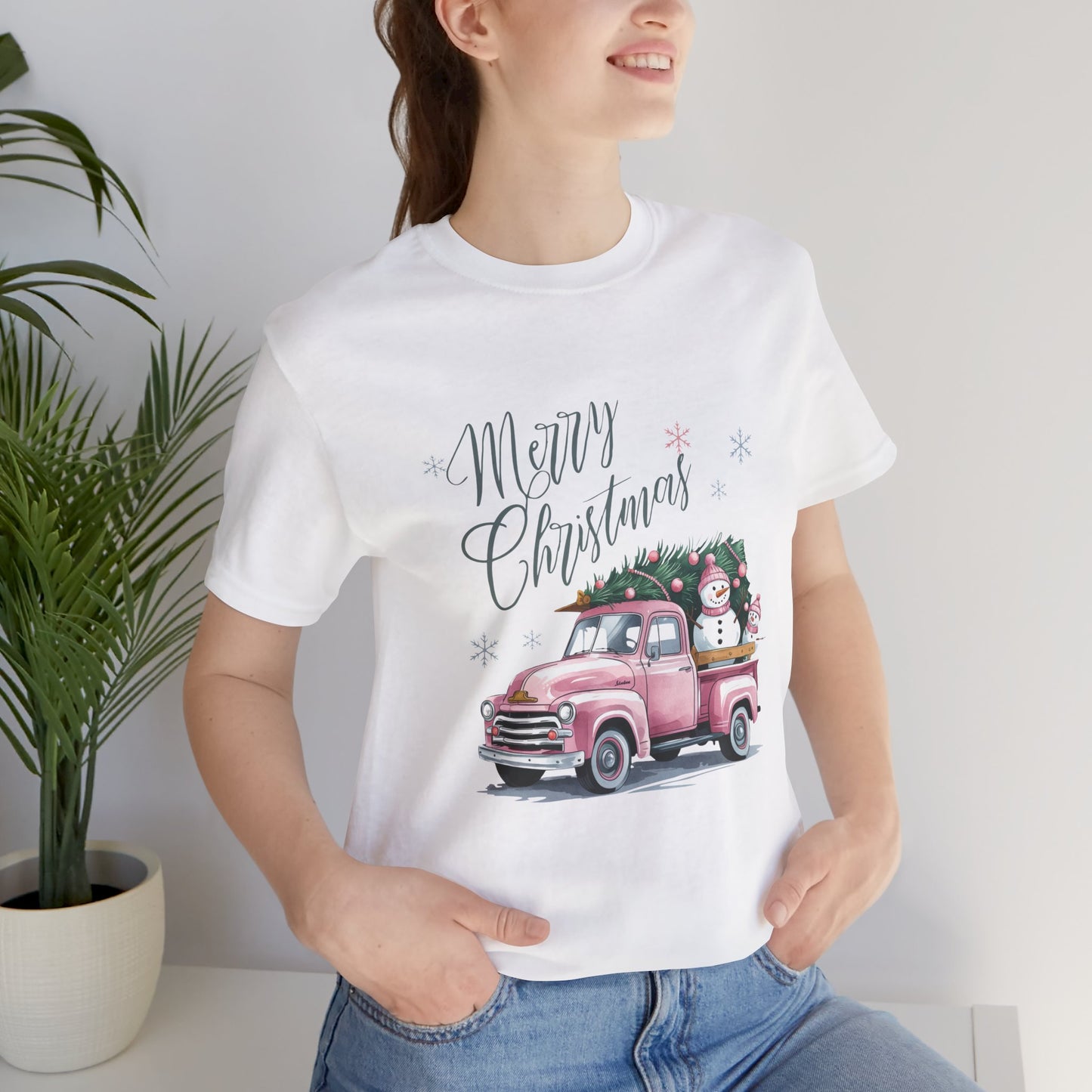 Christmas Old Truck Merry Christmas Tee