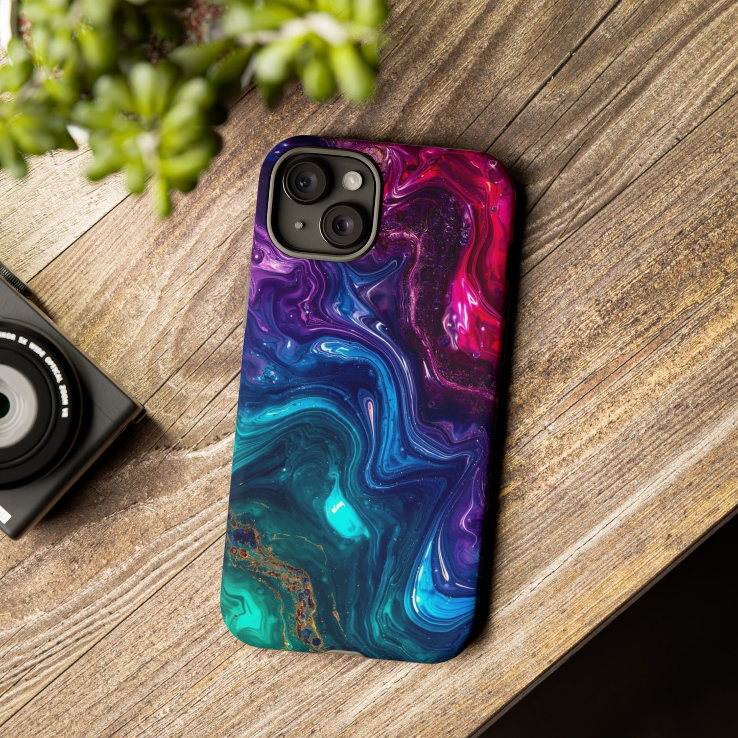 Vibrant Phone Case, Tough Cases for Protection, Colorful Cell Phone Cover, Unique Phone Accessory, Stylish Gifts for Her