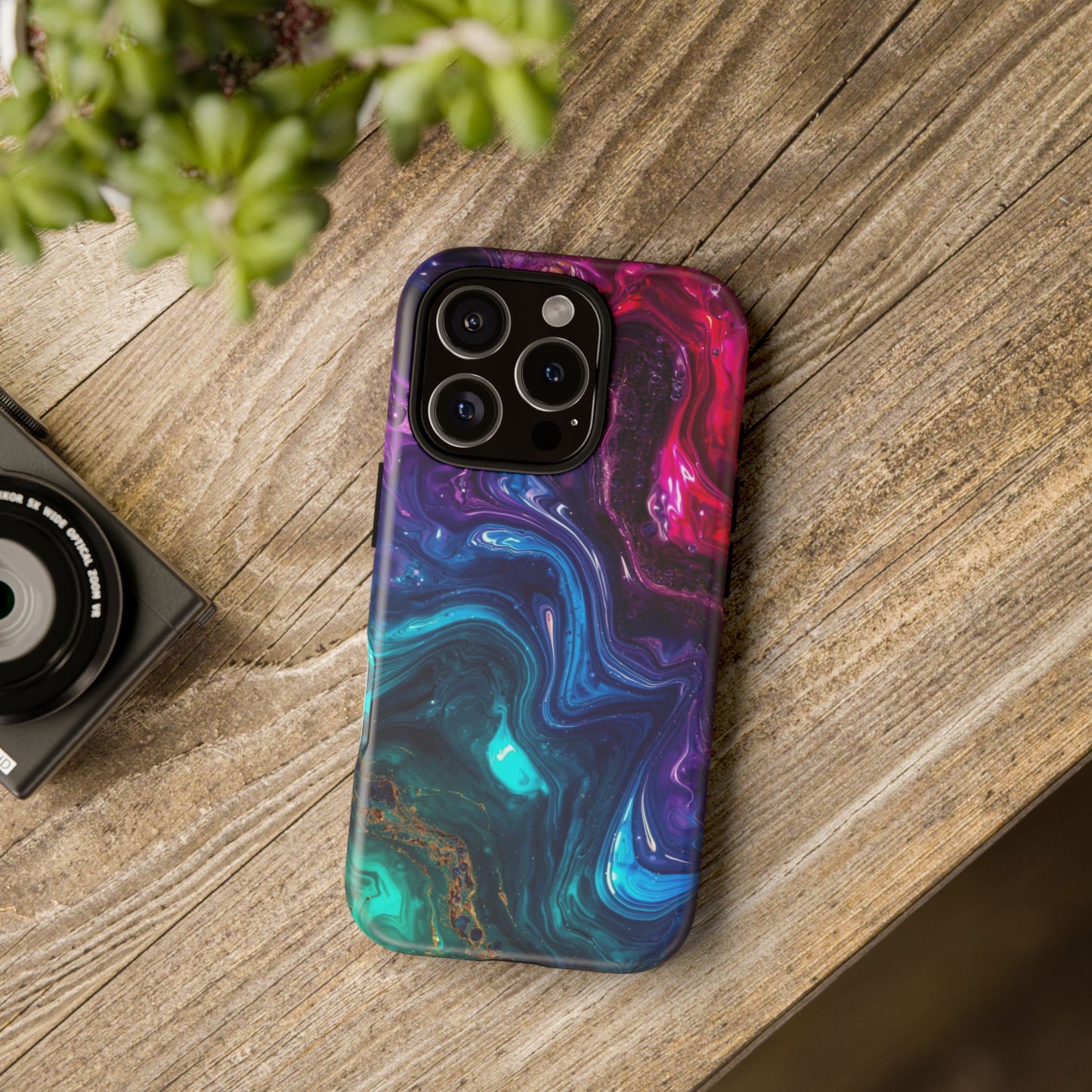 Vibrant Phone Case, Tough Cases for Protection, Colorful Cell Phone Cover, Unique Phone Accessory, Stylish Gifts for Her