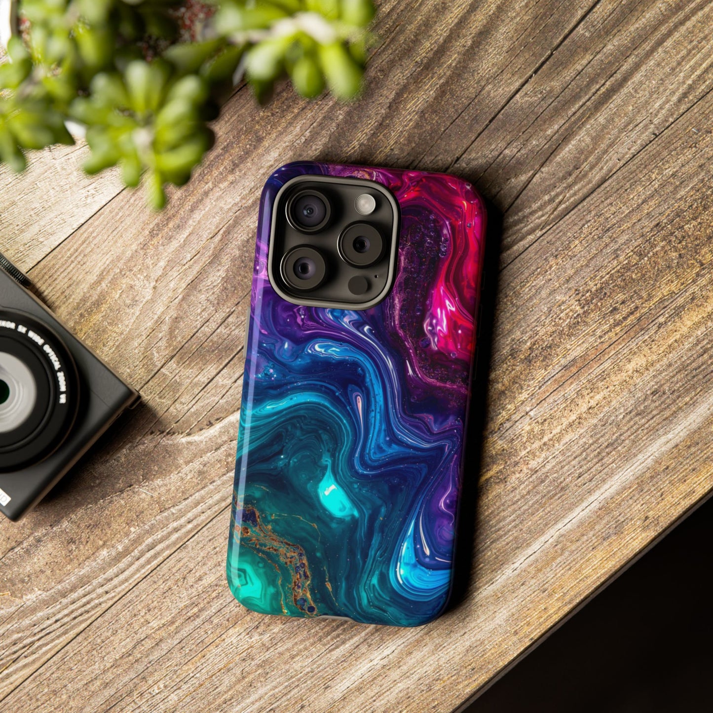 Vibrant Phone Case, Tough Cases for Protection, Colorful Cell Phone Cover, Unique Phone Accessory, Stylish Gifts for Her
