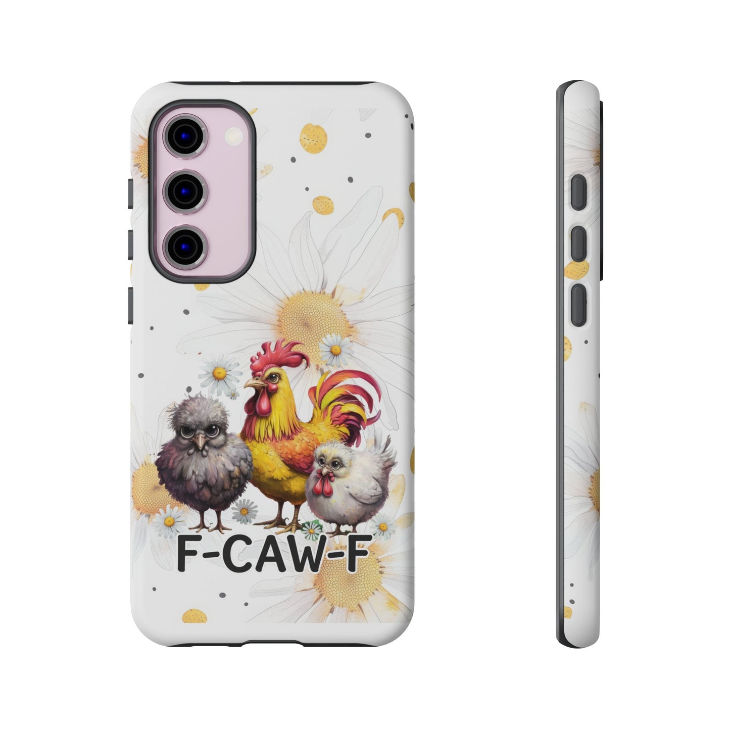 Cute Chicken Phone Case, F-CAW-F Tough Phone Cover, Gift for Chicken Lovers, Farmhouse Decor, Funny Phone Accessory