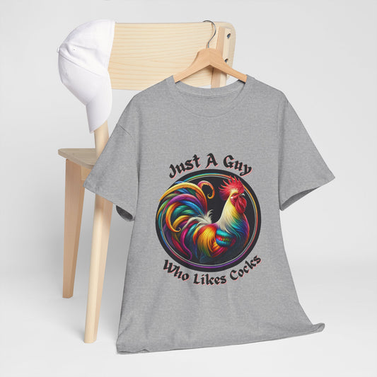 Colorful Rooster Graphic Tee for Fun Lovers, Quirky Gift, Casual Wear, Party Shirt, Farm Life Enthusiasts