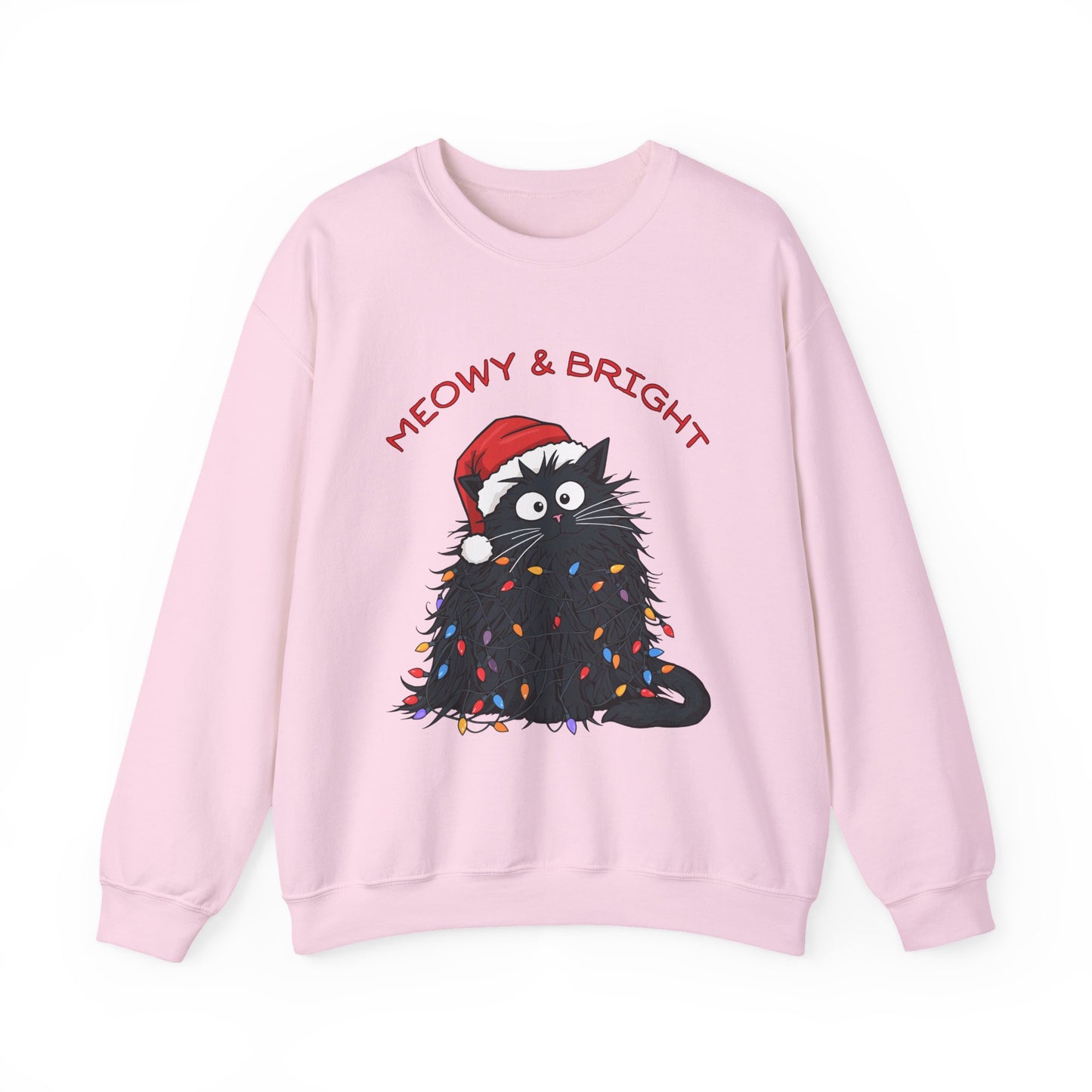 Meowy & Bright Cat Sweatshirt for Cozy Holidays, Unisex Crewneck Pullover, Festive Feline Sweater, Cute Gift for Cat Lovers, Ideal for [...]