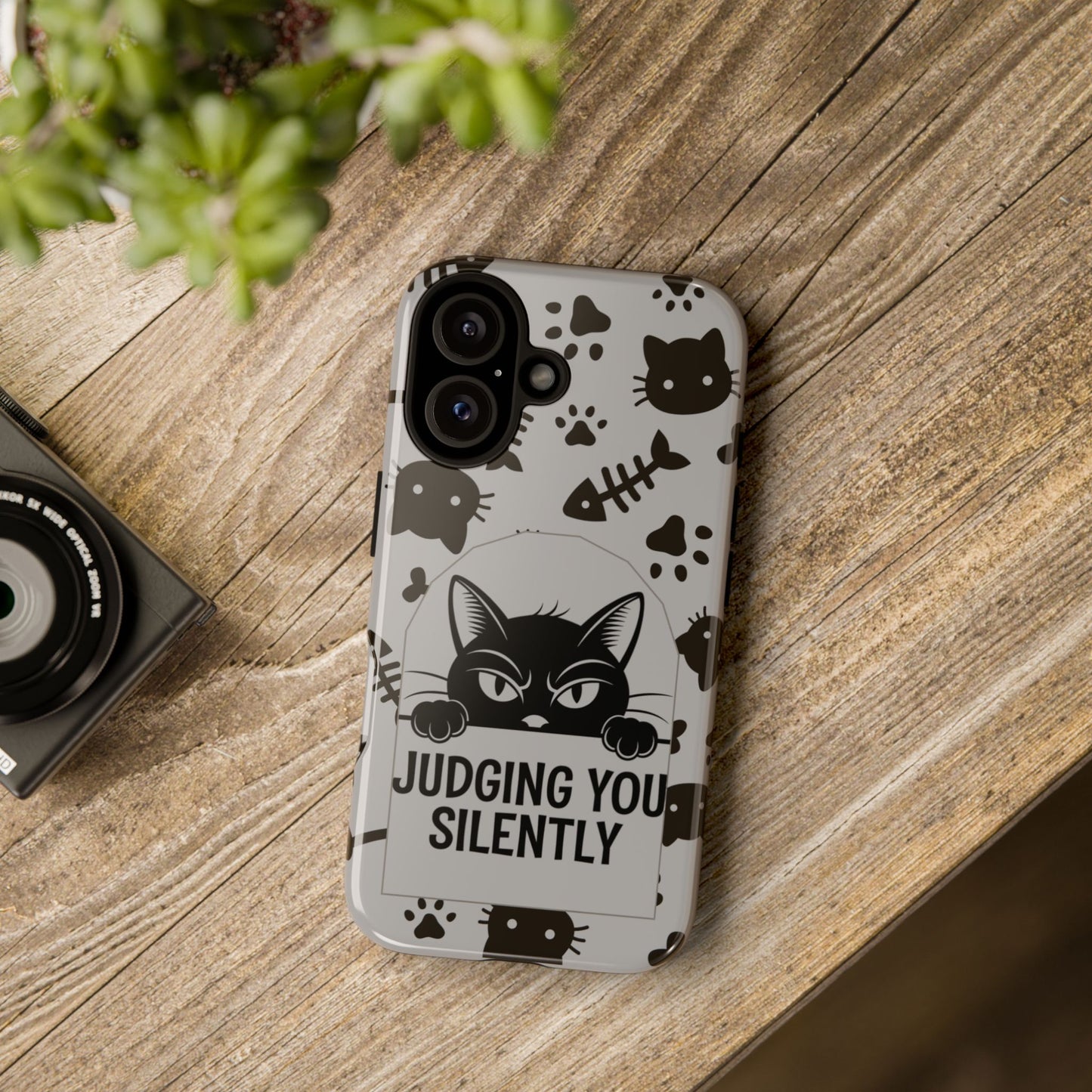 Cat Phone Case - Judging You Silently Design