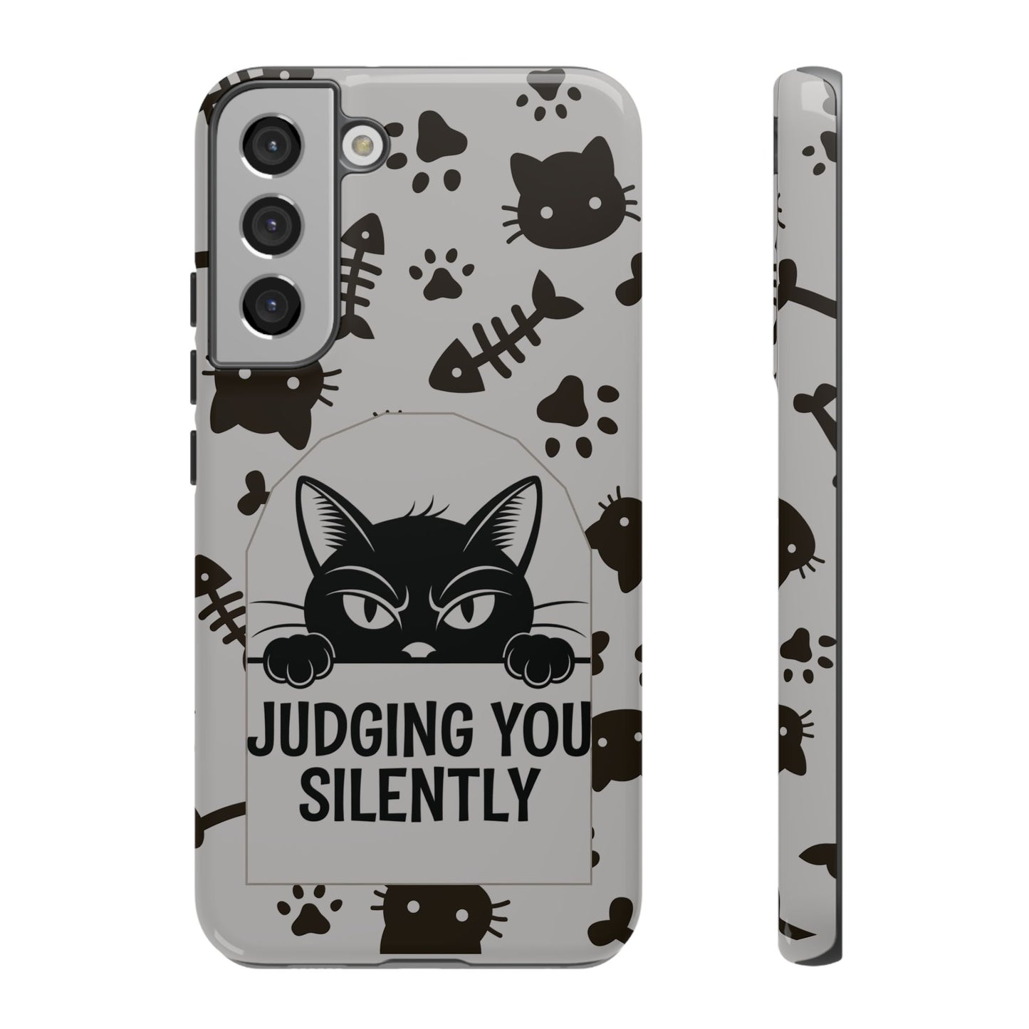 Cat Phone Case - Judging You Silently Design