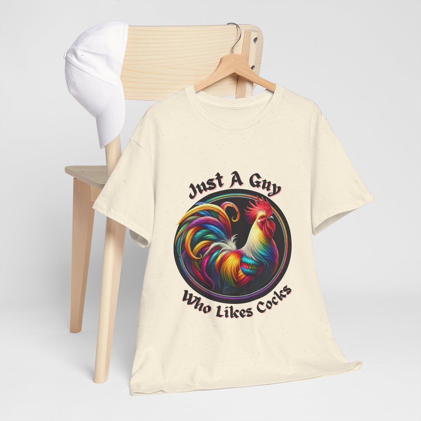 Colorful Rooster Graphic Tee for Fun Lovers, Quirky Gift, Casual Wear, Party Shirt, Farm Life Enthusiasts